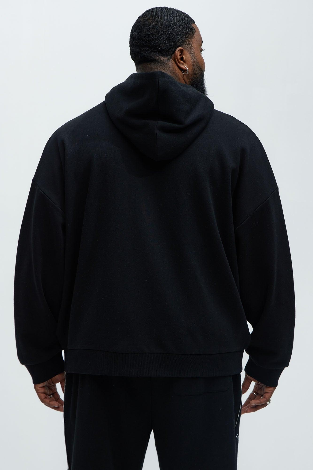 Tyson Rad Patched Zip Hoodie - Black Product Image