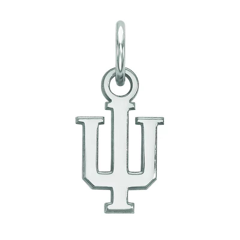 LogoArt Sterling Silver Rhodium Plated Indiana Hoosiers Pendant, Women's, Size: 15 mm, Sterling Plated Product Image