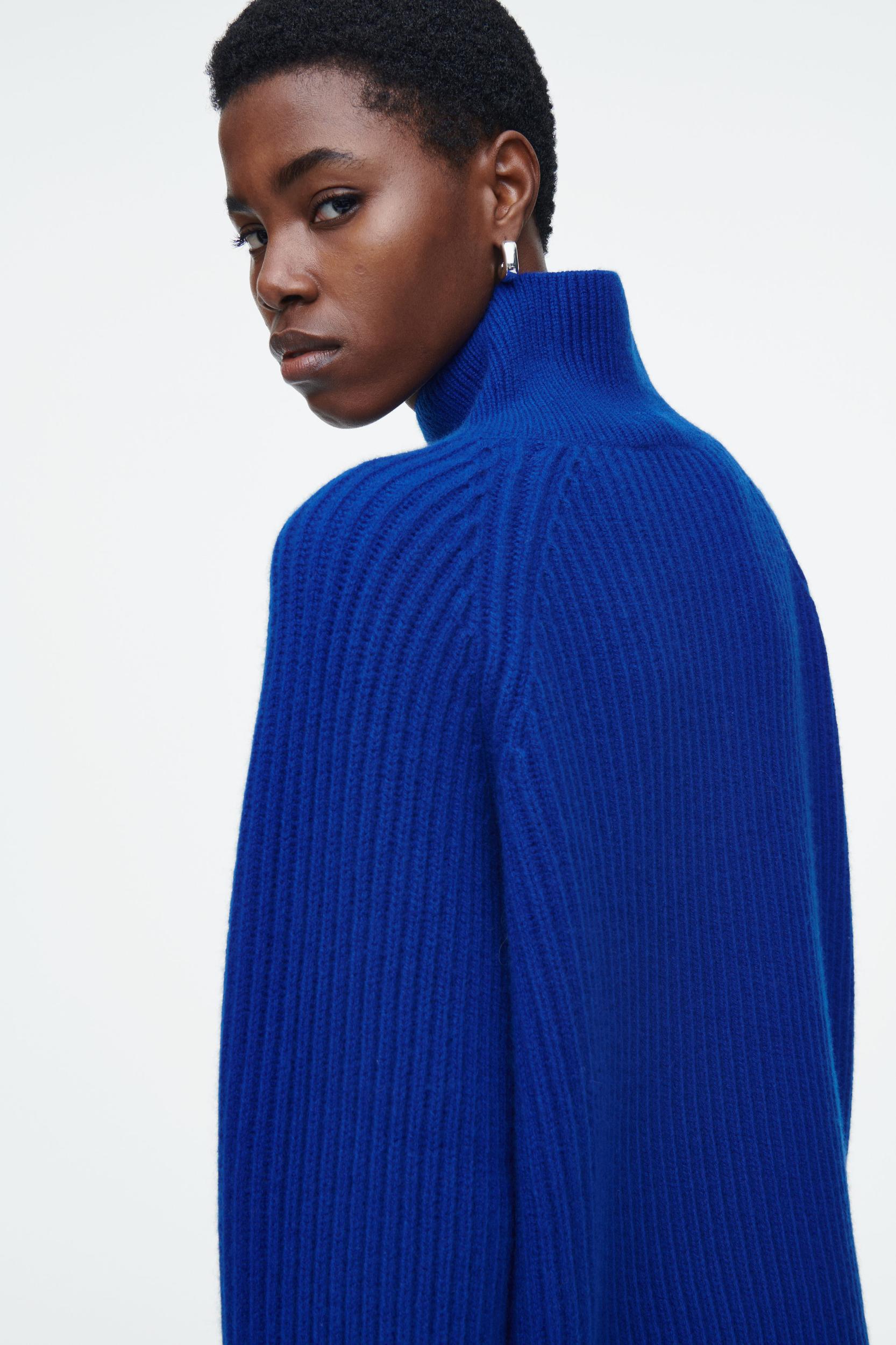 WRAP-COLLAR MERINO WOOL SWEATER Product Image