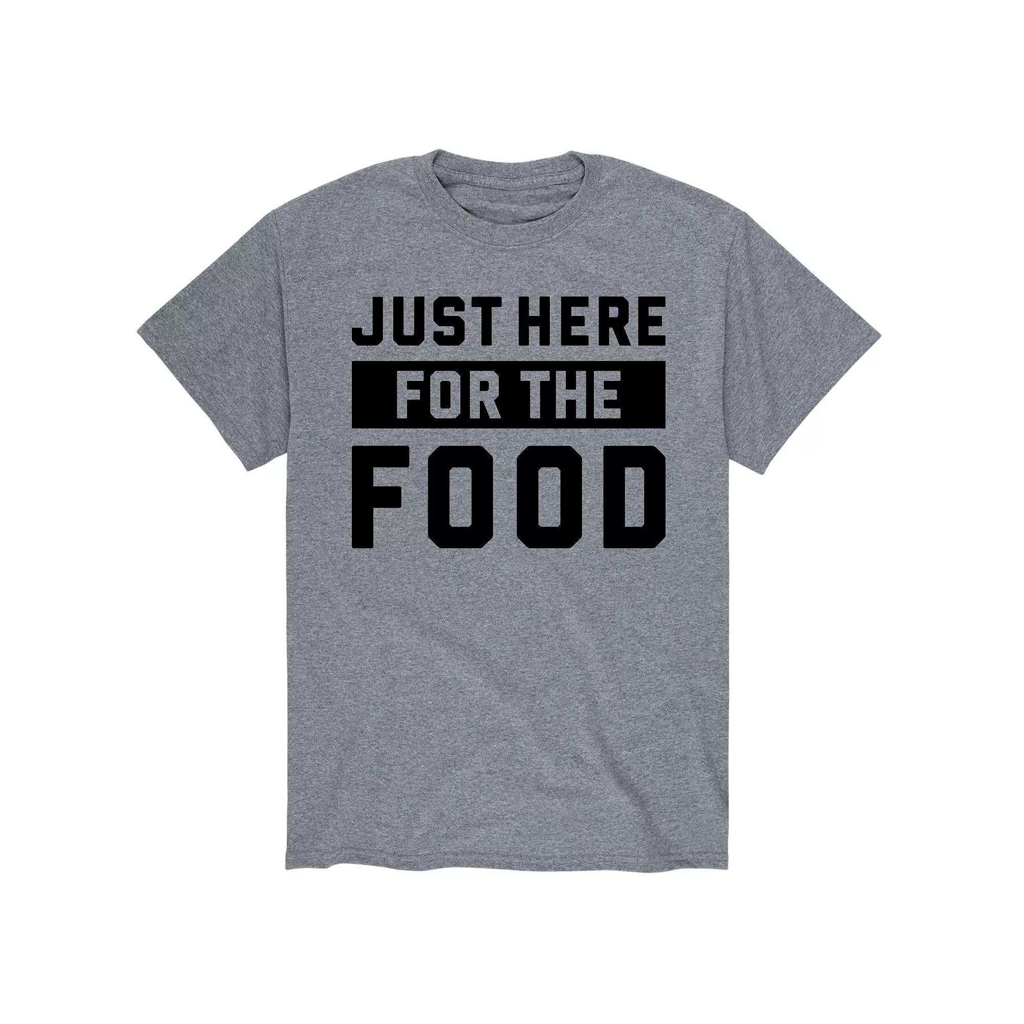 Men's Just Here For The Food Tee,  Product Image