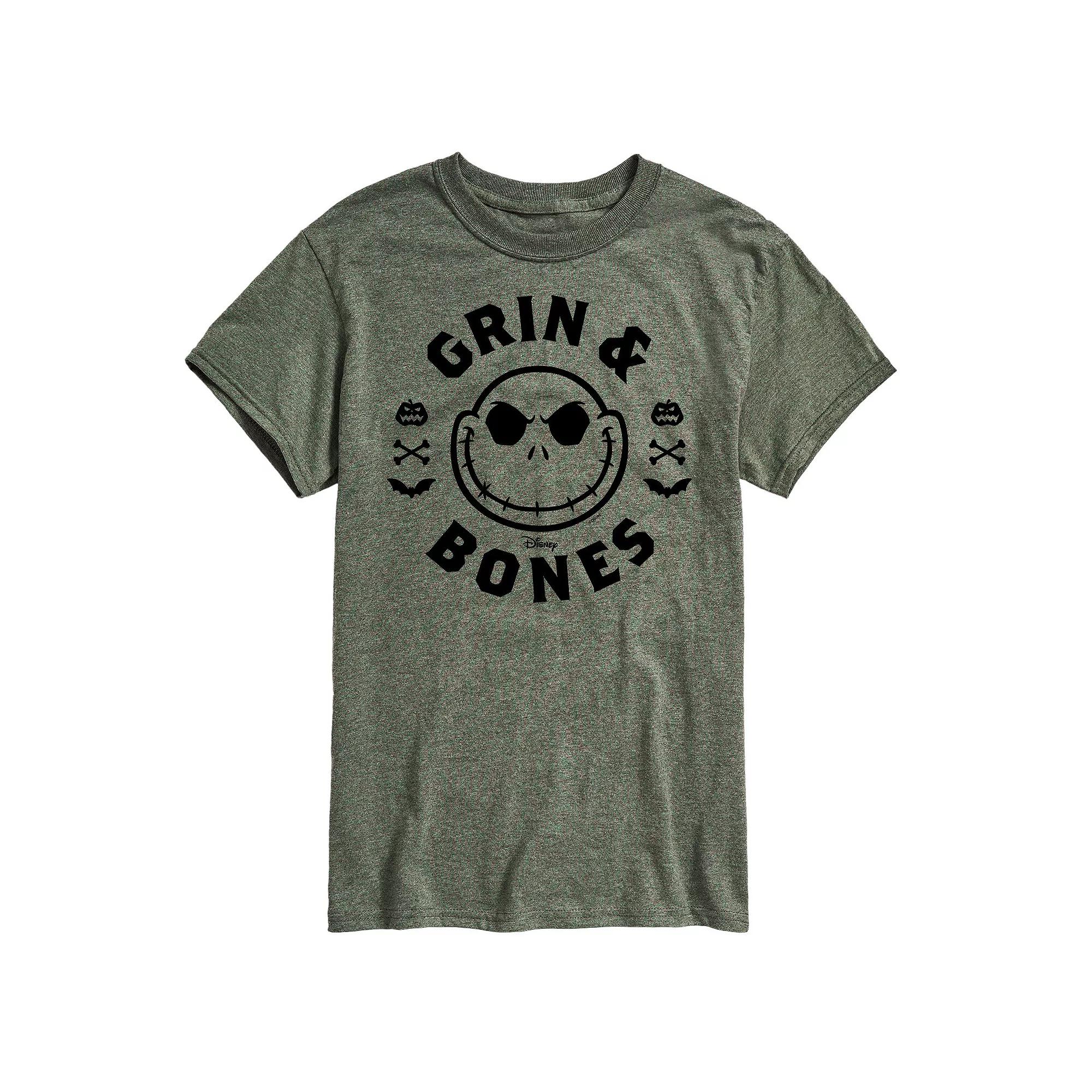 Disney's The Nightmare Before Christmas Men's Grin & Bones Graphic Tee,  Product Image