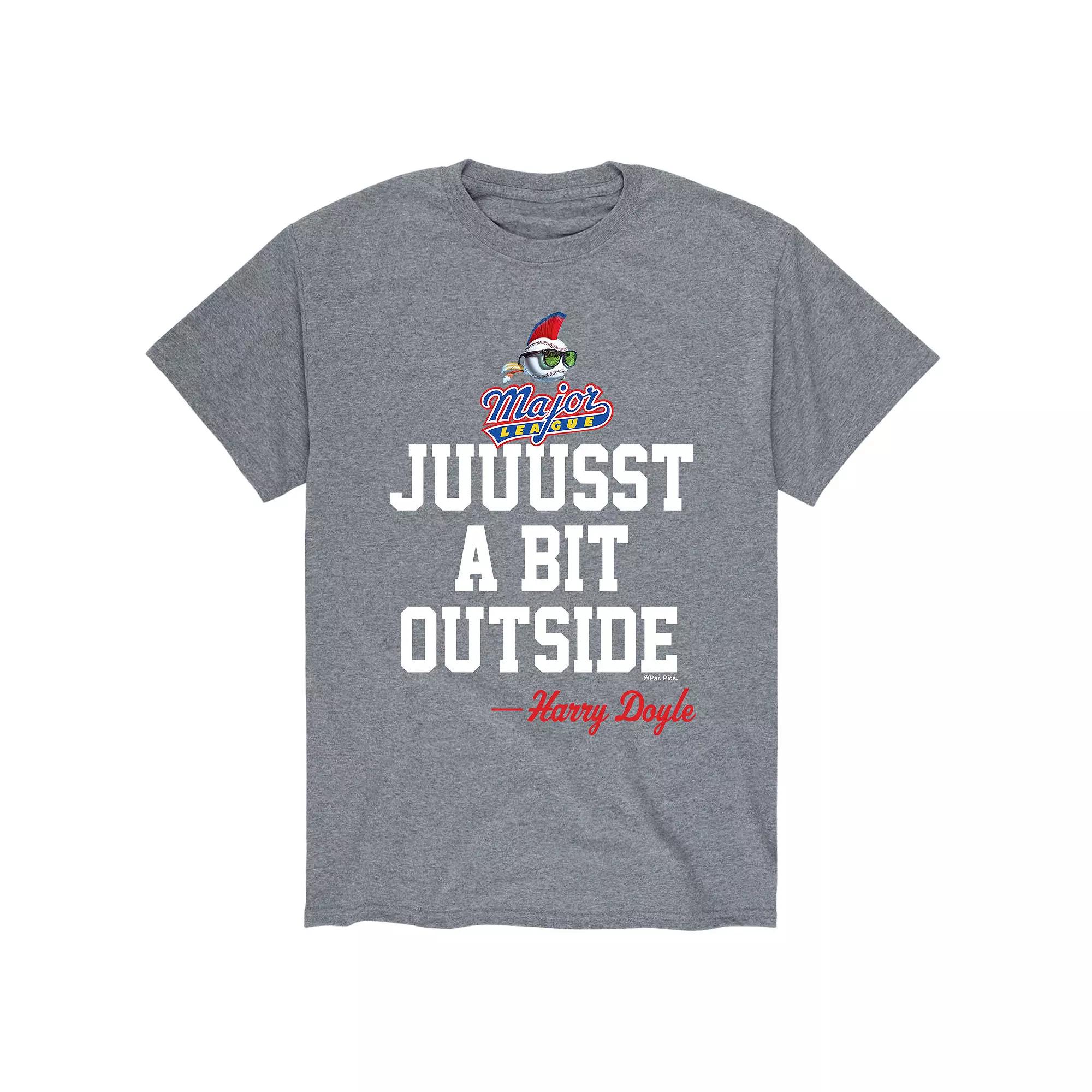 Men's Major League "Juuusst A Bit Outside" Baseball Tee,  Product Image