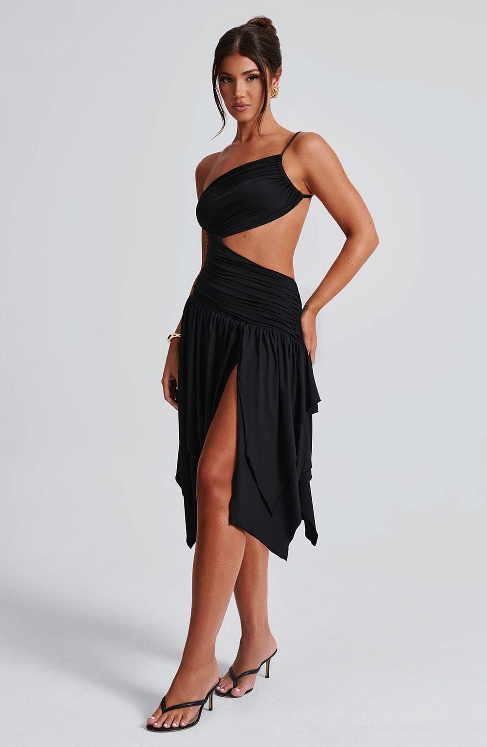 Emeline Midi Dress - Black Product Image