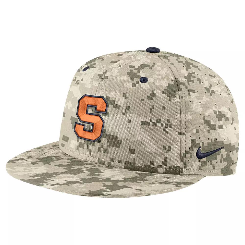 Men's Nike Camo Syracuse Orange Aero True Baseball Performance Fitted Hat,  Product Image