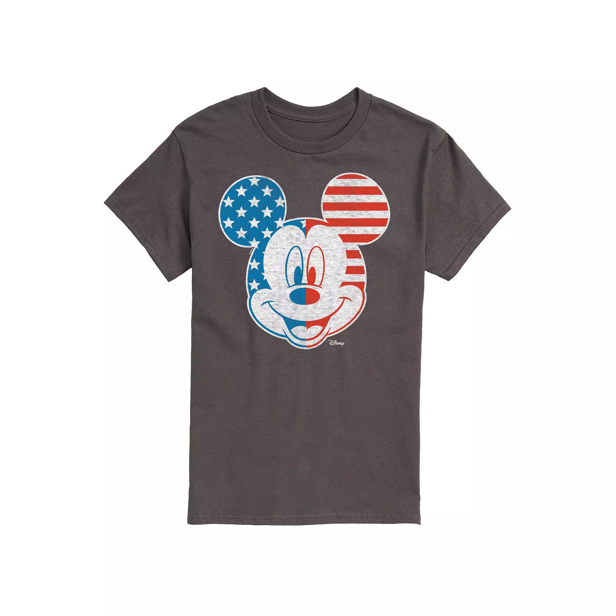 Disney's Mickey Mouse Men's Face America Graphic Tee,  Product Image