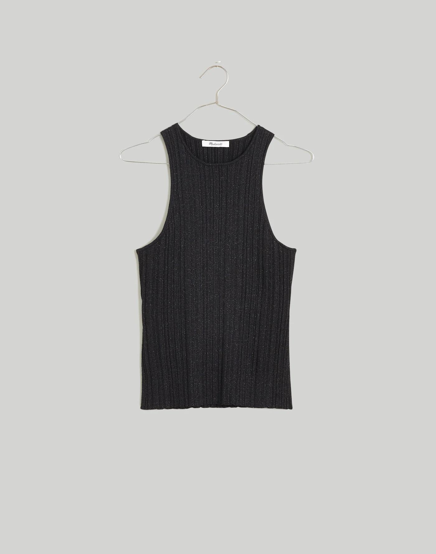 The Signature Shimmer Knit Cutaway Sweater Tank Product Image