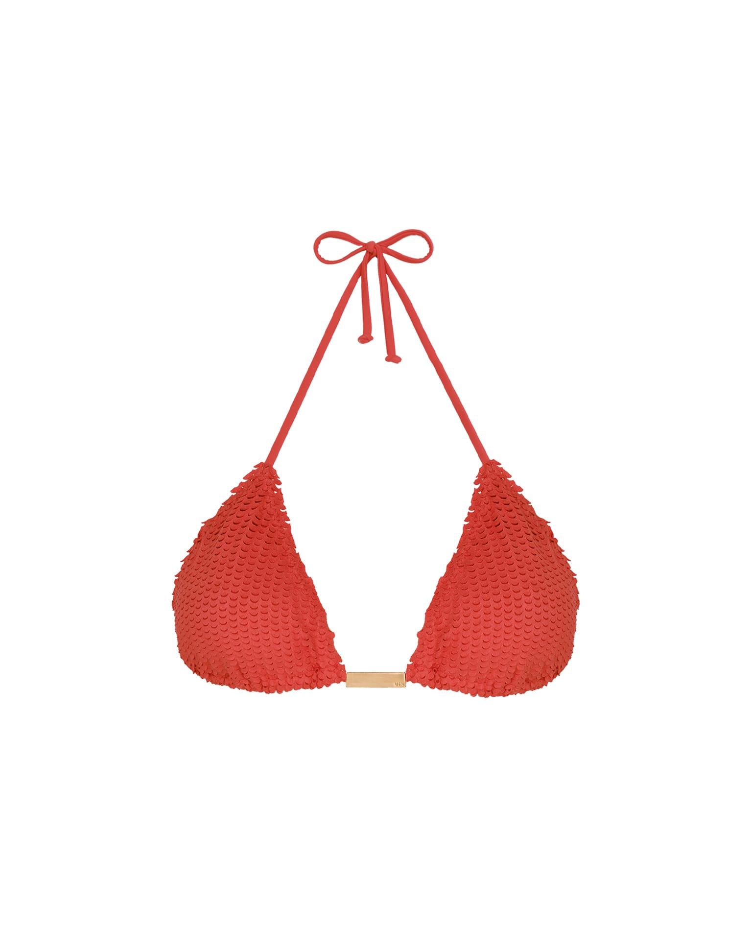 Scales Ripple Tri Top - Ruby Product Image