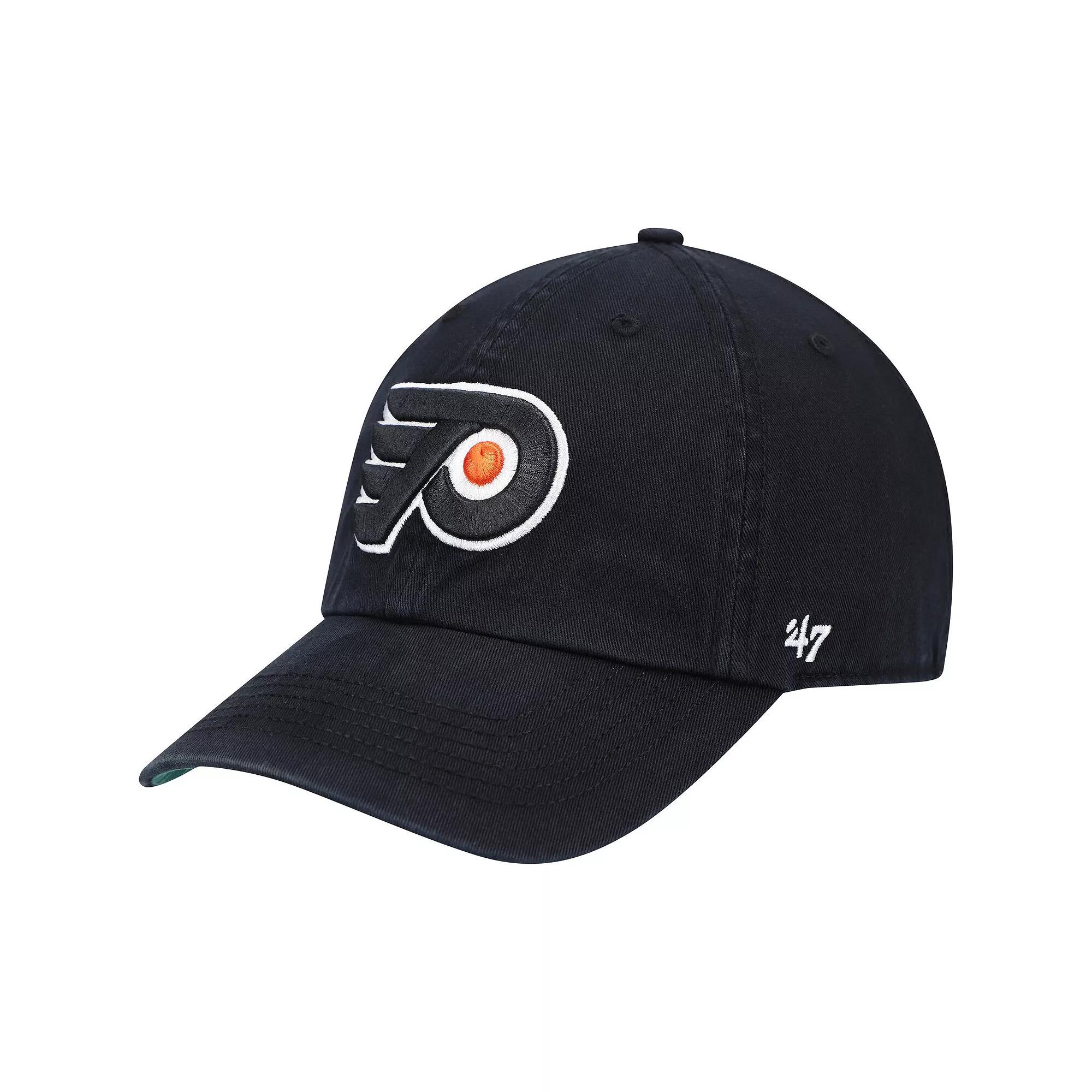 Mens 47 Black Philadelphia Flyers Team Franchise Fitted Hat Product Image
