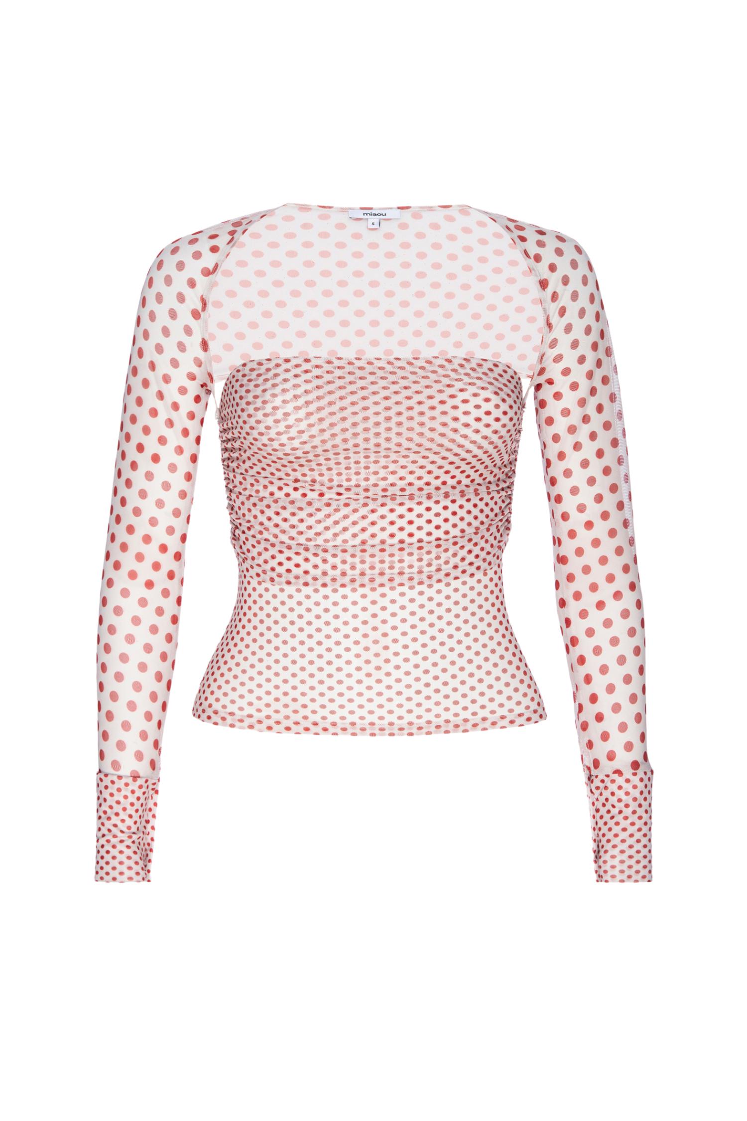 IRIS TOP - WHITE POLKA DOT Product Image