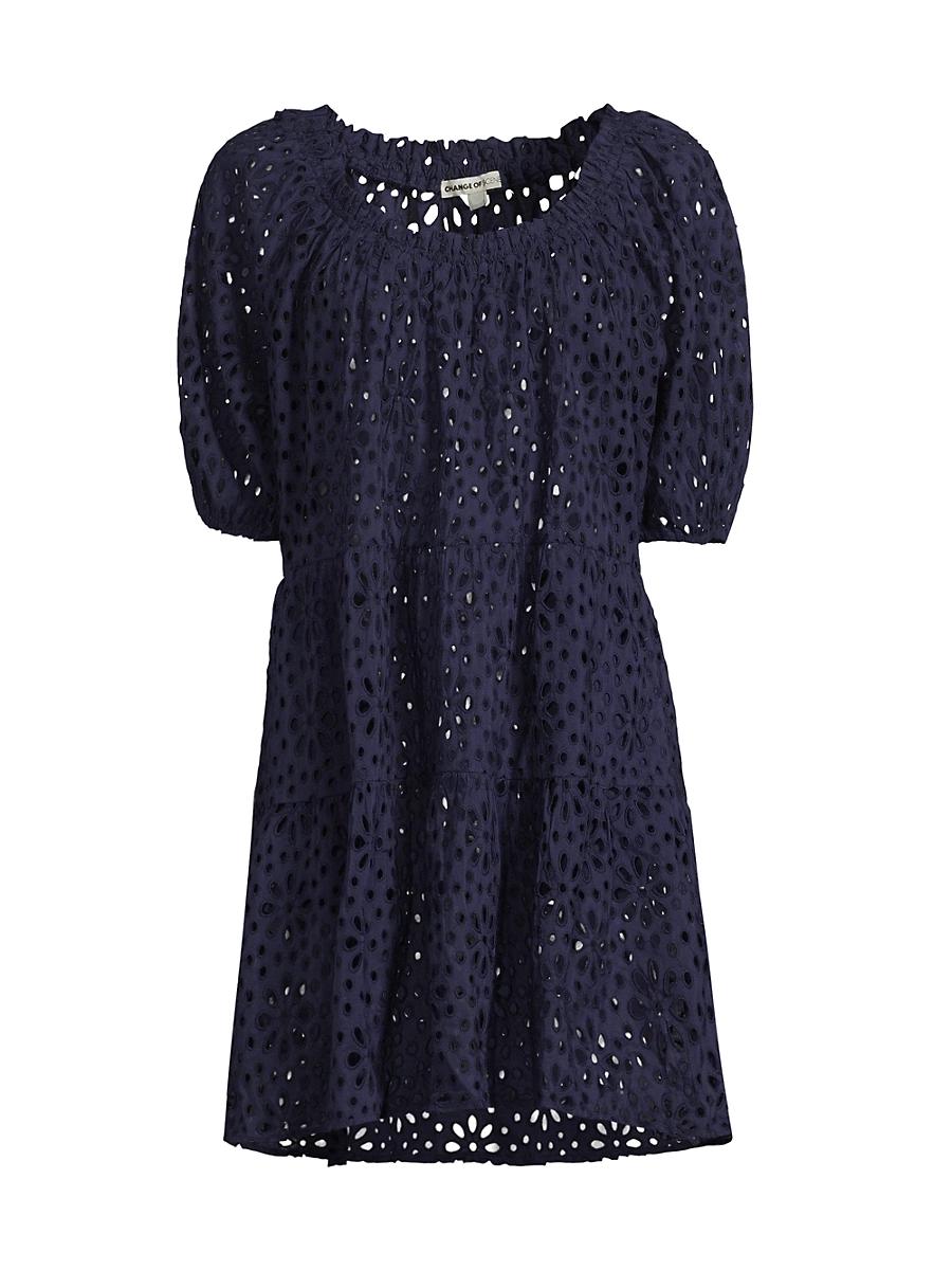 Womens Kelly Cotton Eyelet Cover-Up Dress Product Image