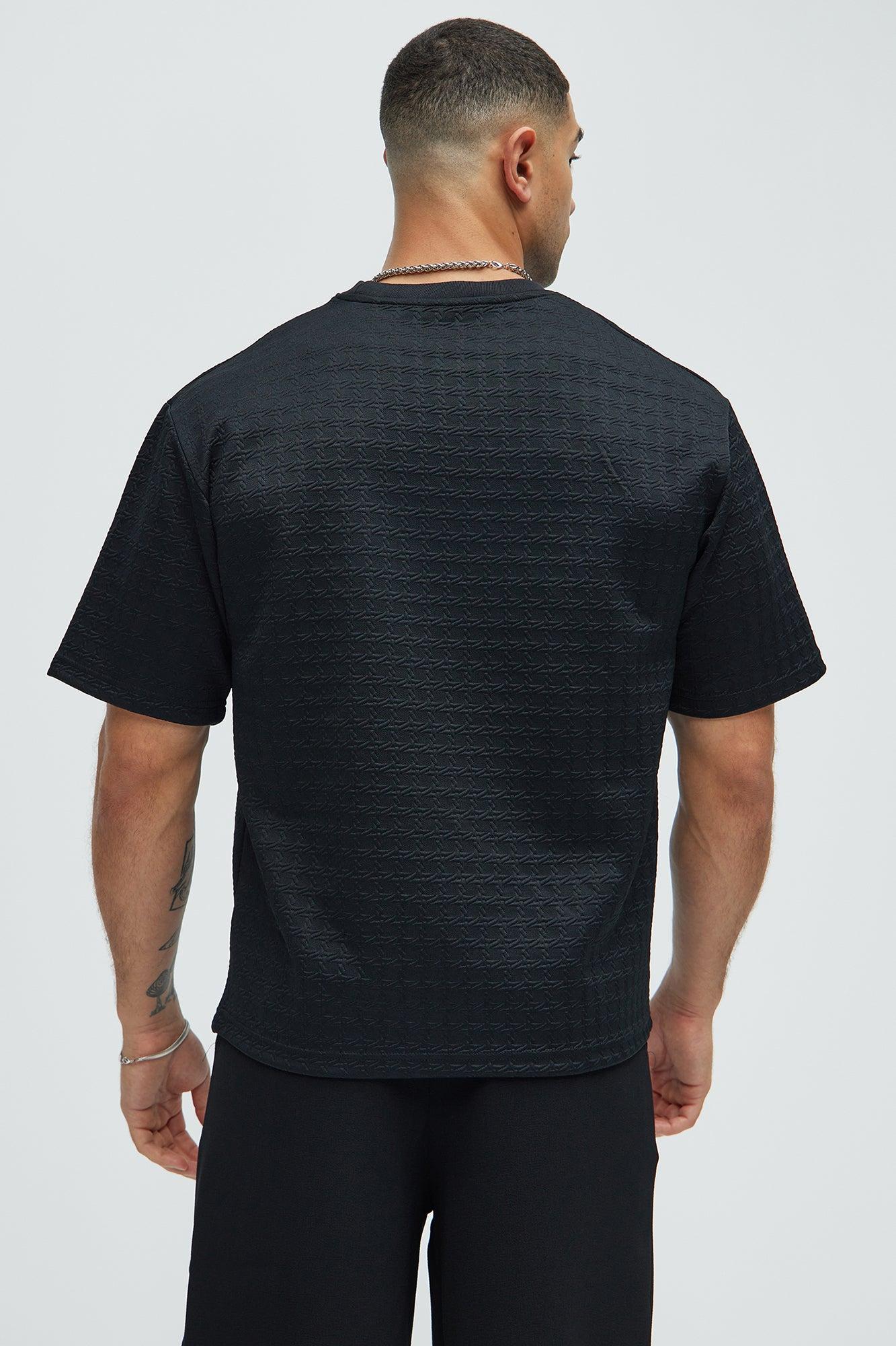 8 AM Textured Short Sleeve Tee - Black Product Image