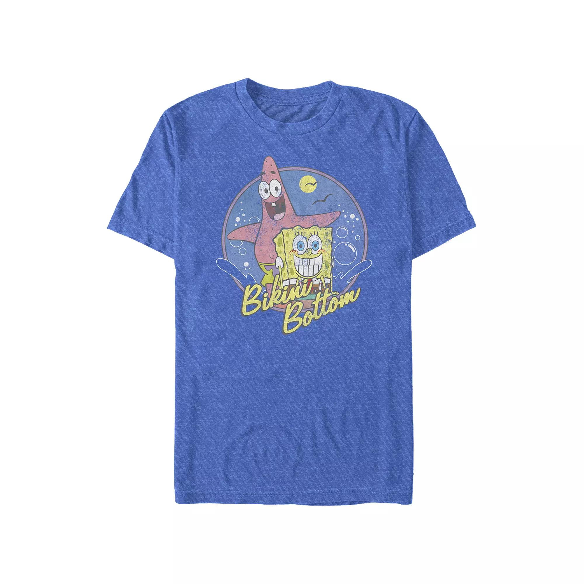 Big & Tall SpongeBob SquarePants Bikini Bottom Surfers Graphic Tee, Men's,  Product Image