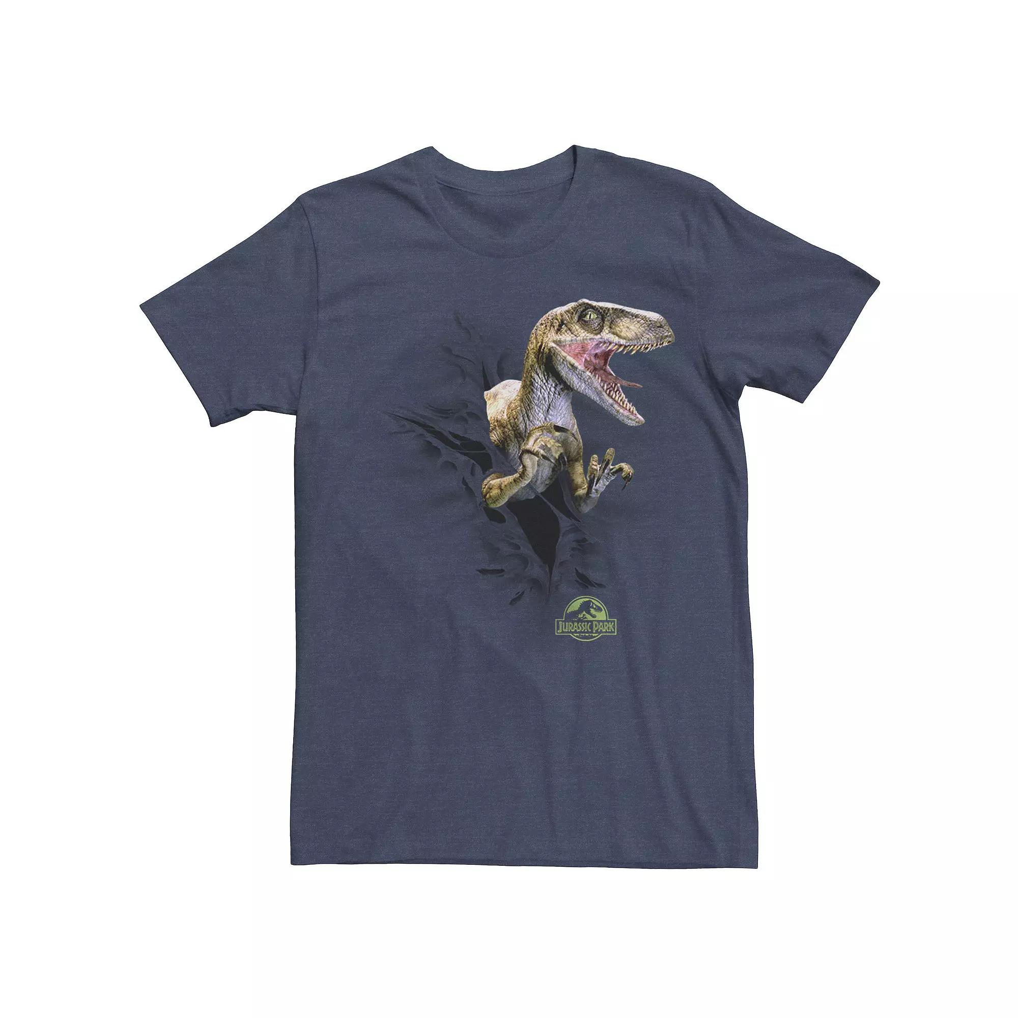 Men's Jurassic Park Ripping Velociraptor Graphic Tee,  Product Image