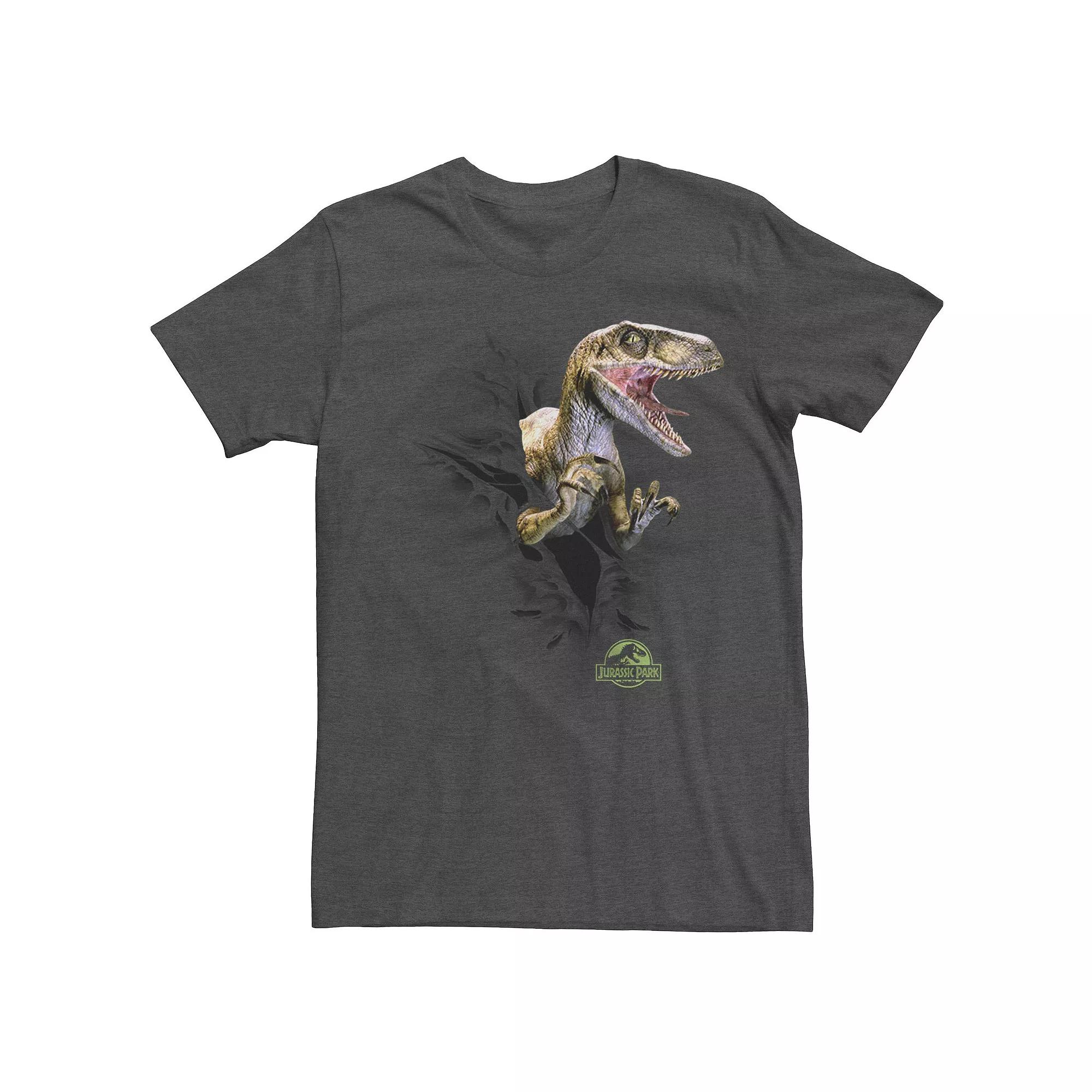 Men's Jurassic Park Ripping Velociraptor Graphic Tee,  Product Image