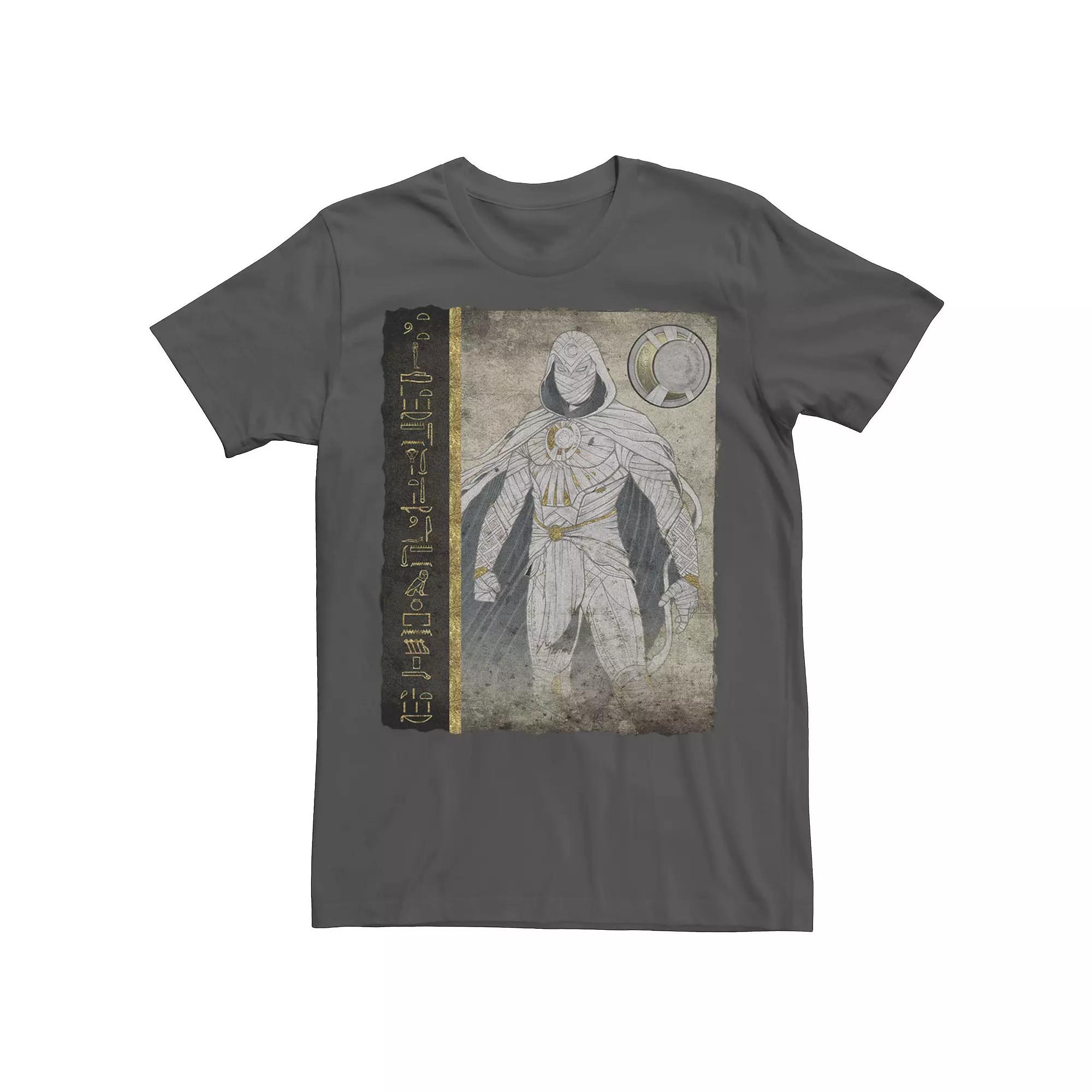 Men's Marvel Moon Knight Scroll Fragment Glyphs Tee,  Product Image