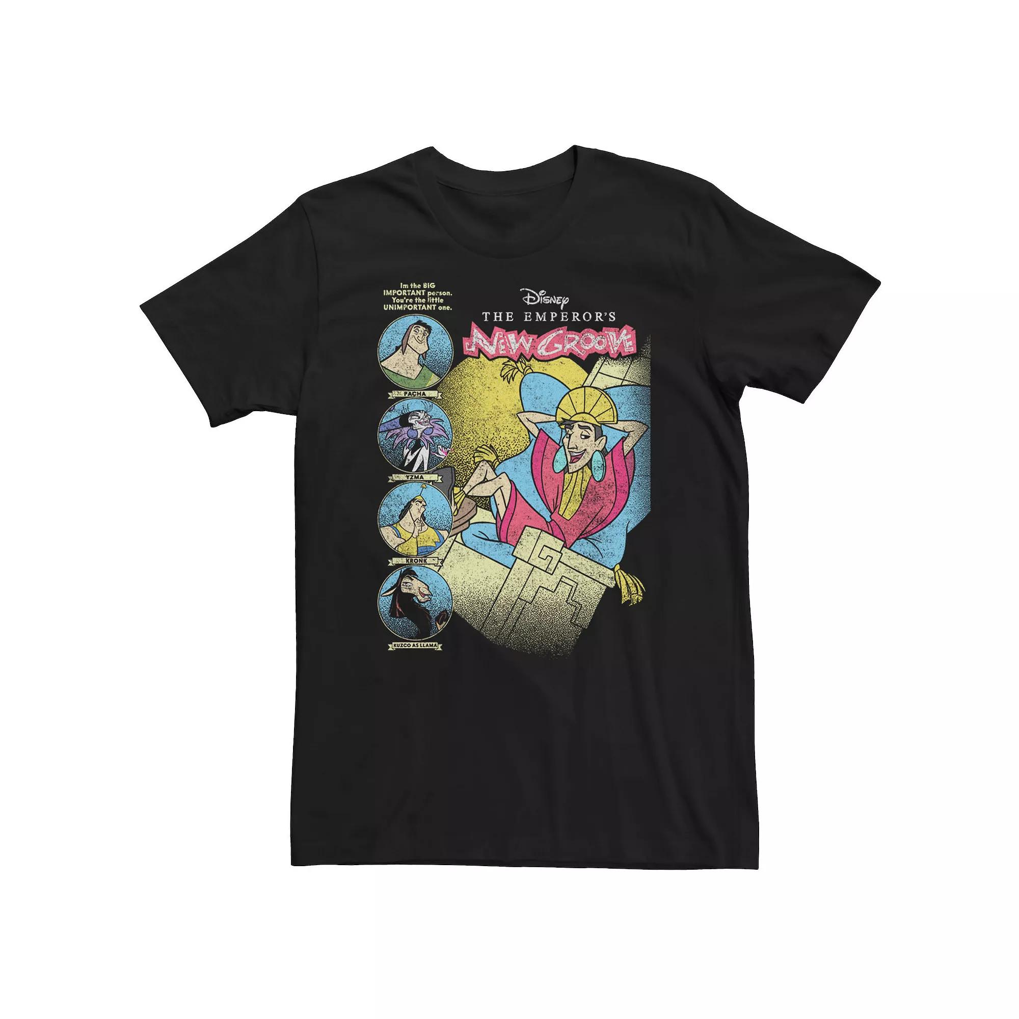 Big & Tall Disney's The Emperor's New Groove Kuzco In Throne Tee, Men's, Size: Large Tall, Black Product Image