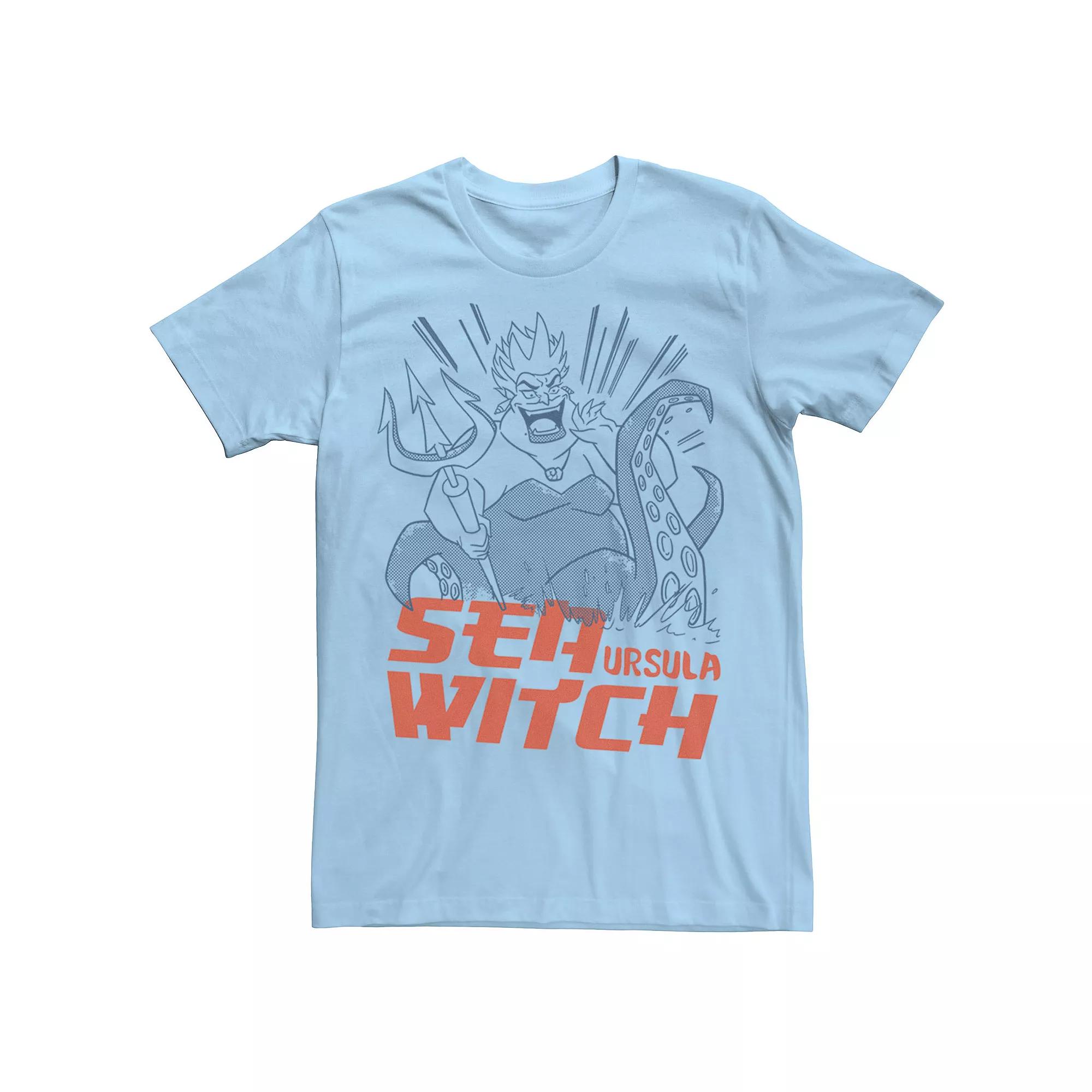 Men's Disney Villains Ursula Sea Witch Outline Tee,  Product Image