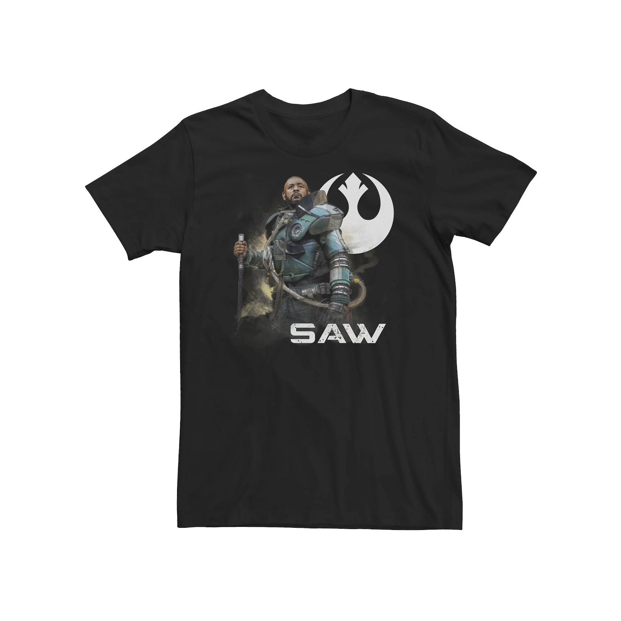 Men's Star Wars The Mandalorian Logo Circle Portrait Tee,  Product Image