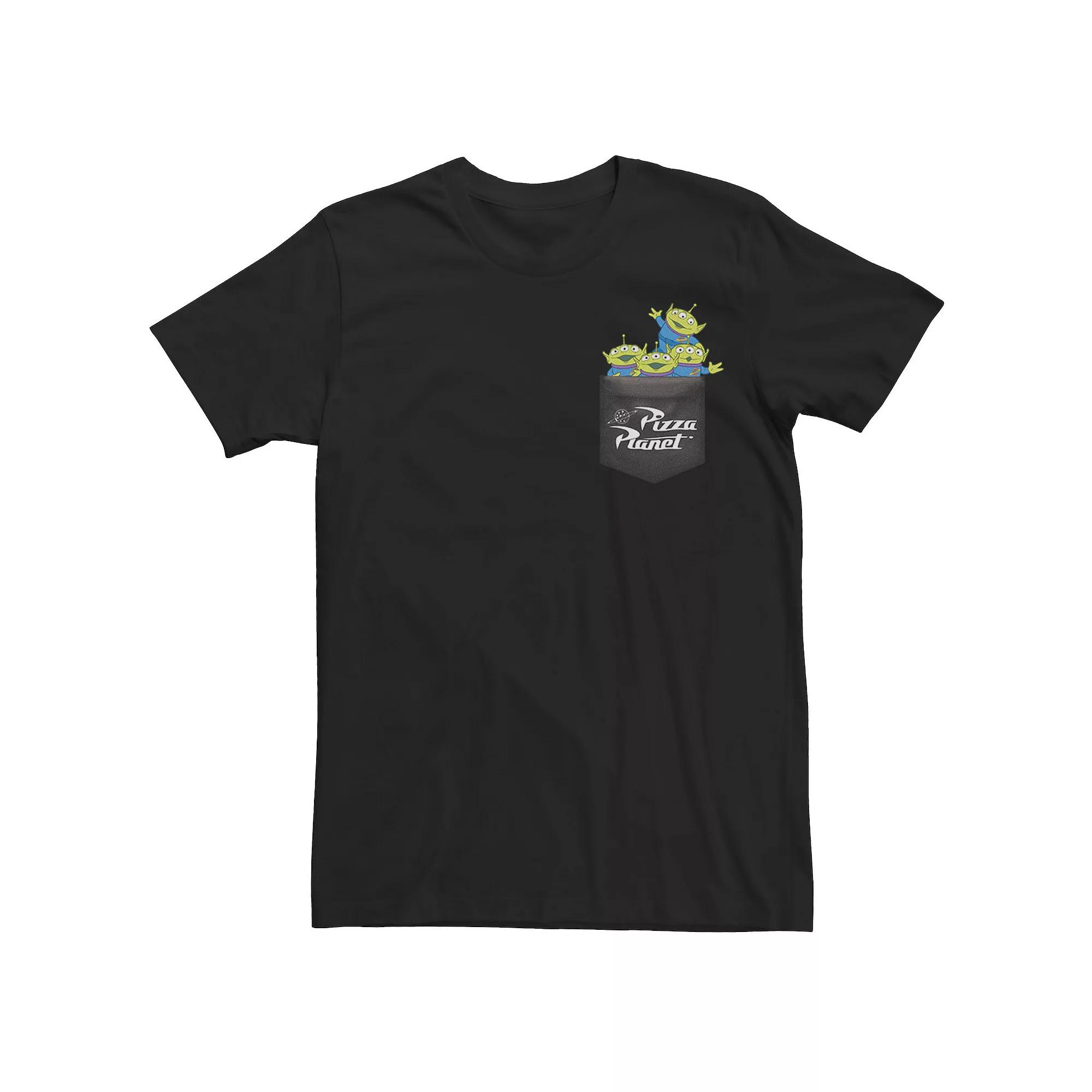 Disney / Pixar's Toy Story Men's Pizza Planet Aliens Pocket Graphic Tee,  Product Image