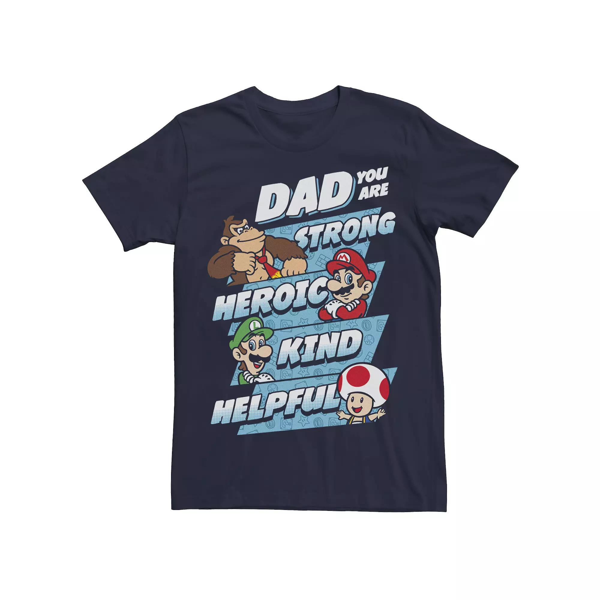 Big & Tall Nintendo Super Mario Dad You Are Tee, Men's,  Product Image
