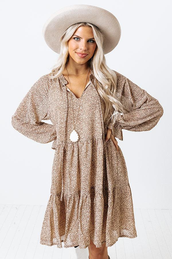 Play The Hits Leopard Shift Dress Product Image