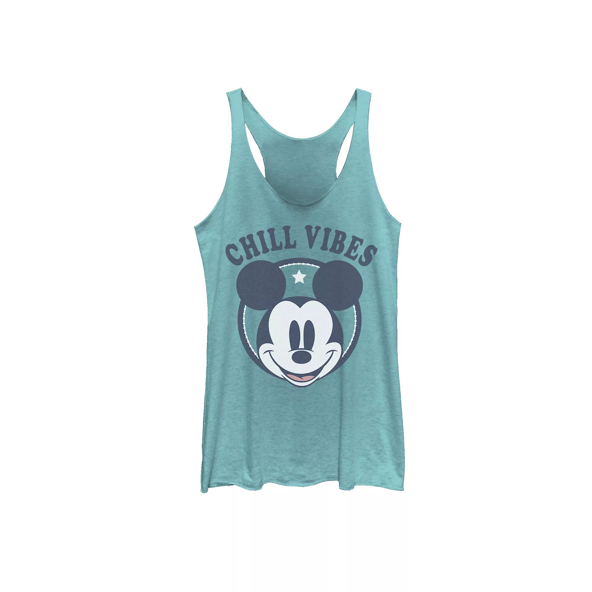 Disney's Mickey Mouse Chill Vibes Portrait Juniors' Tank Top, Girl's,  Product Image