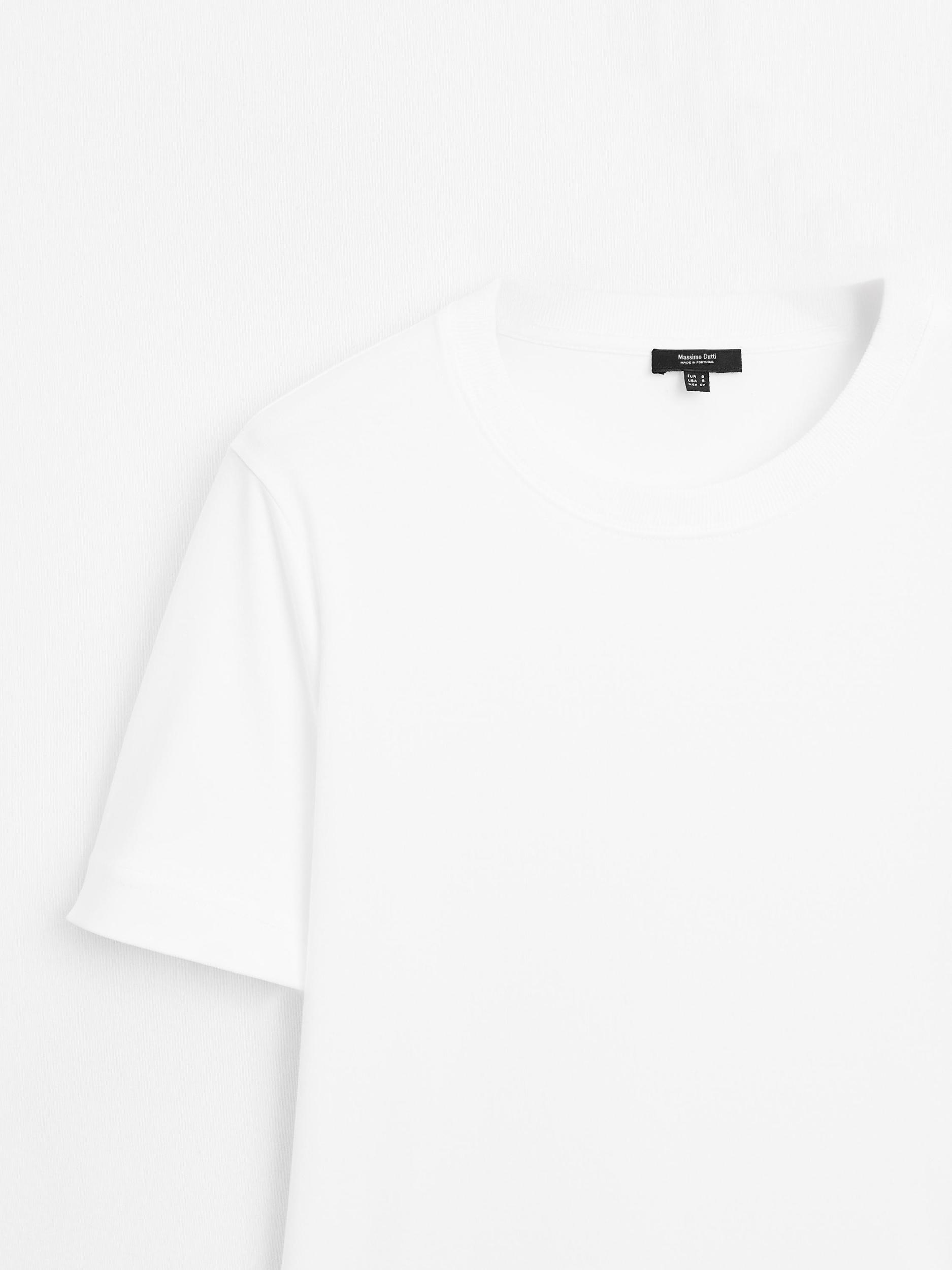 100% cotton interlock crew neck T-shirt Product Image