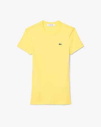 Slim Fit Ribbed Cotton T-shirt Product Image