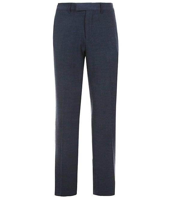 Perry Ellis Herringbone Modern Maxwell Fit Flat Front Stretch Pants Product Image