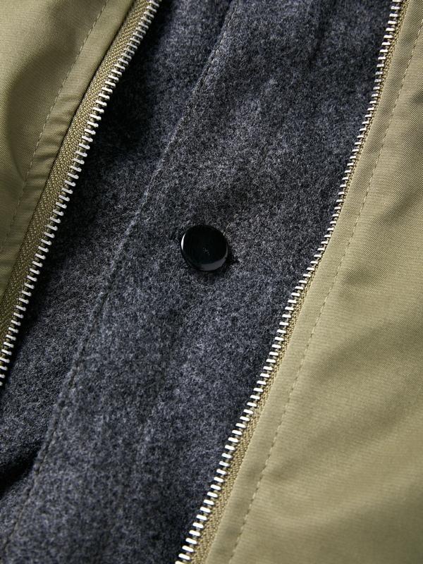 Men's Vintage Fake Two Piece Splice Bomber Jacket Product Image