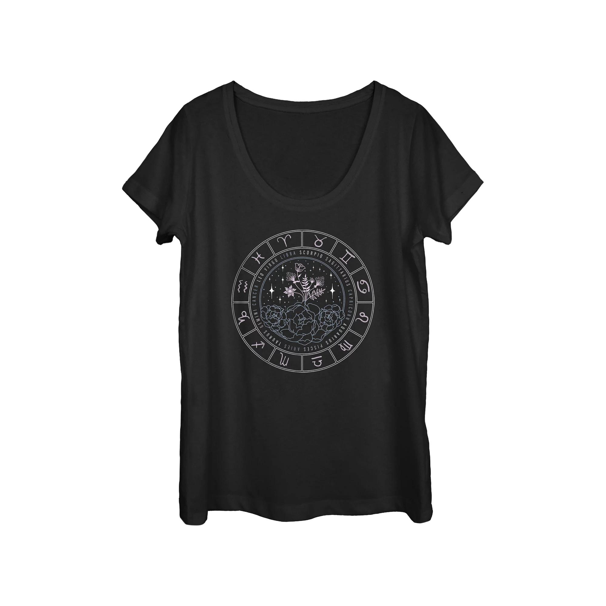 Disney's Mickey Mouse Bright Pals Scoop Neck Juniors' Graphic Tee, Women's,  Product Image