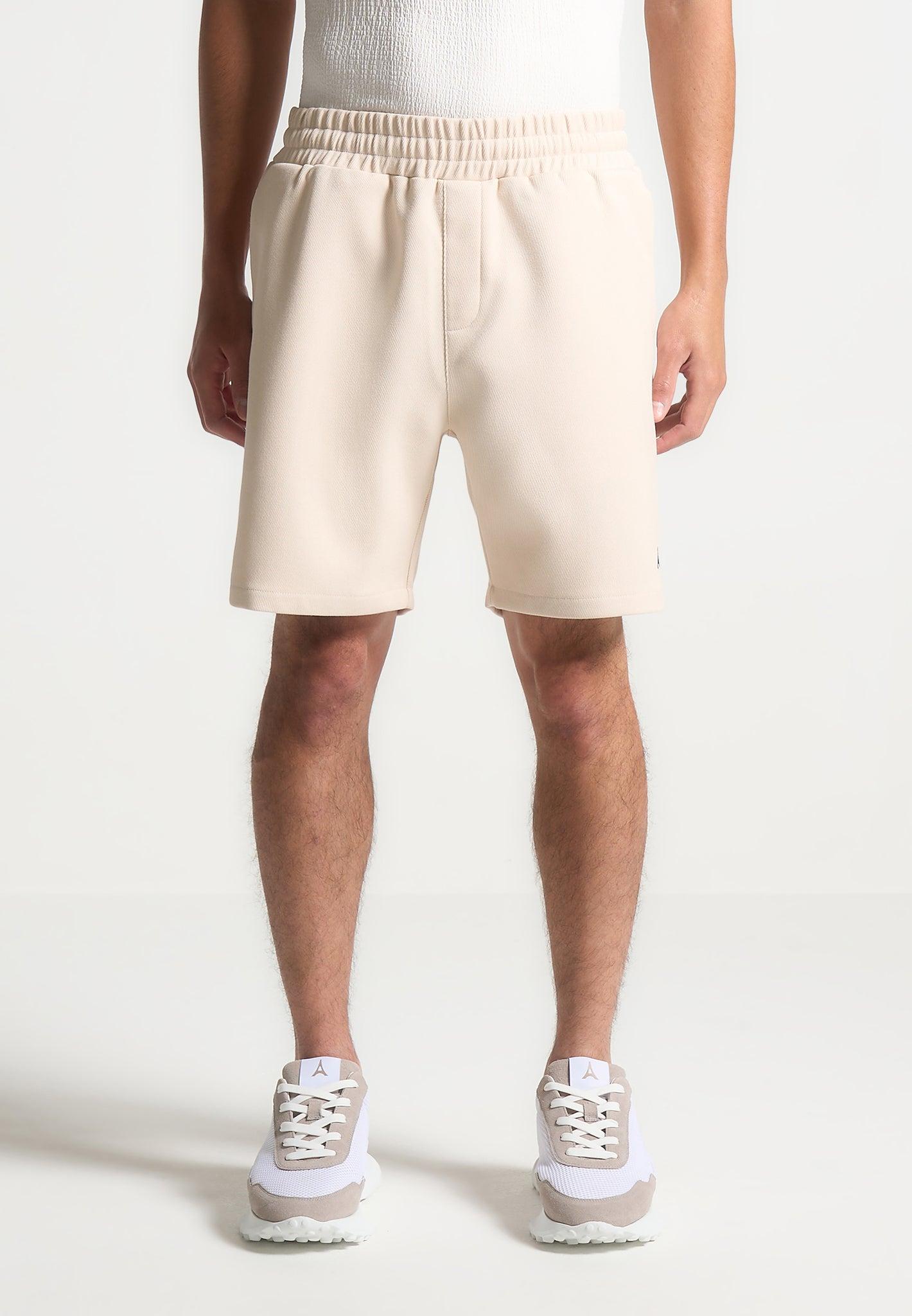 Eiffel Twill Shorts - Cream Male Product Image