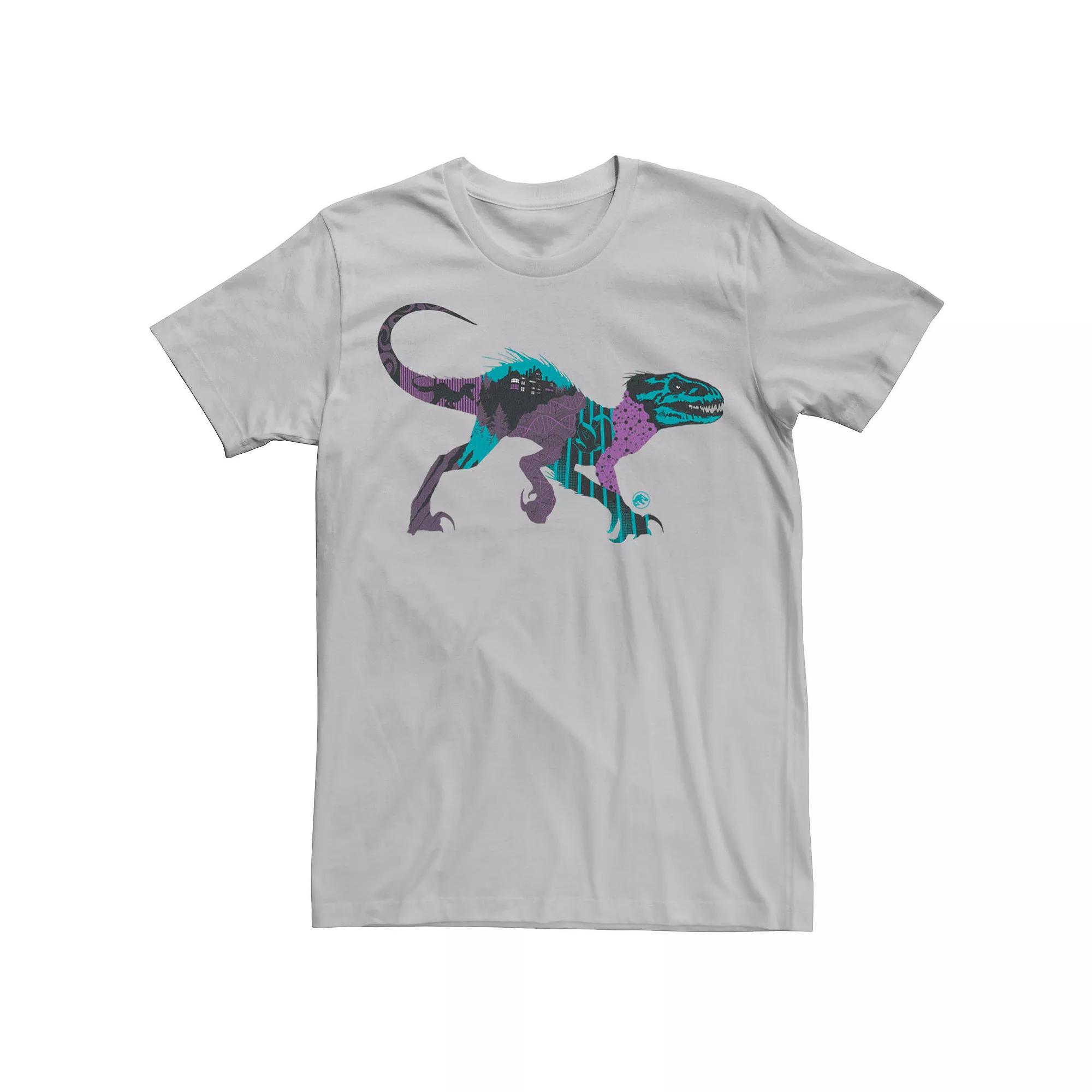 Men's Jurassic World Raptor DNA Scene Fill Tee,  Product Image