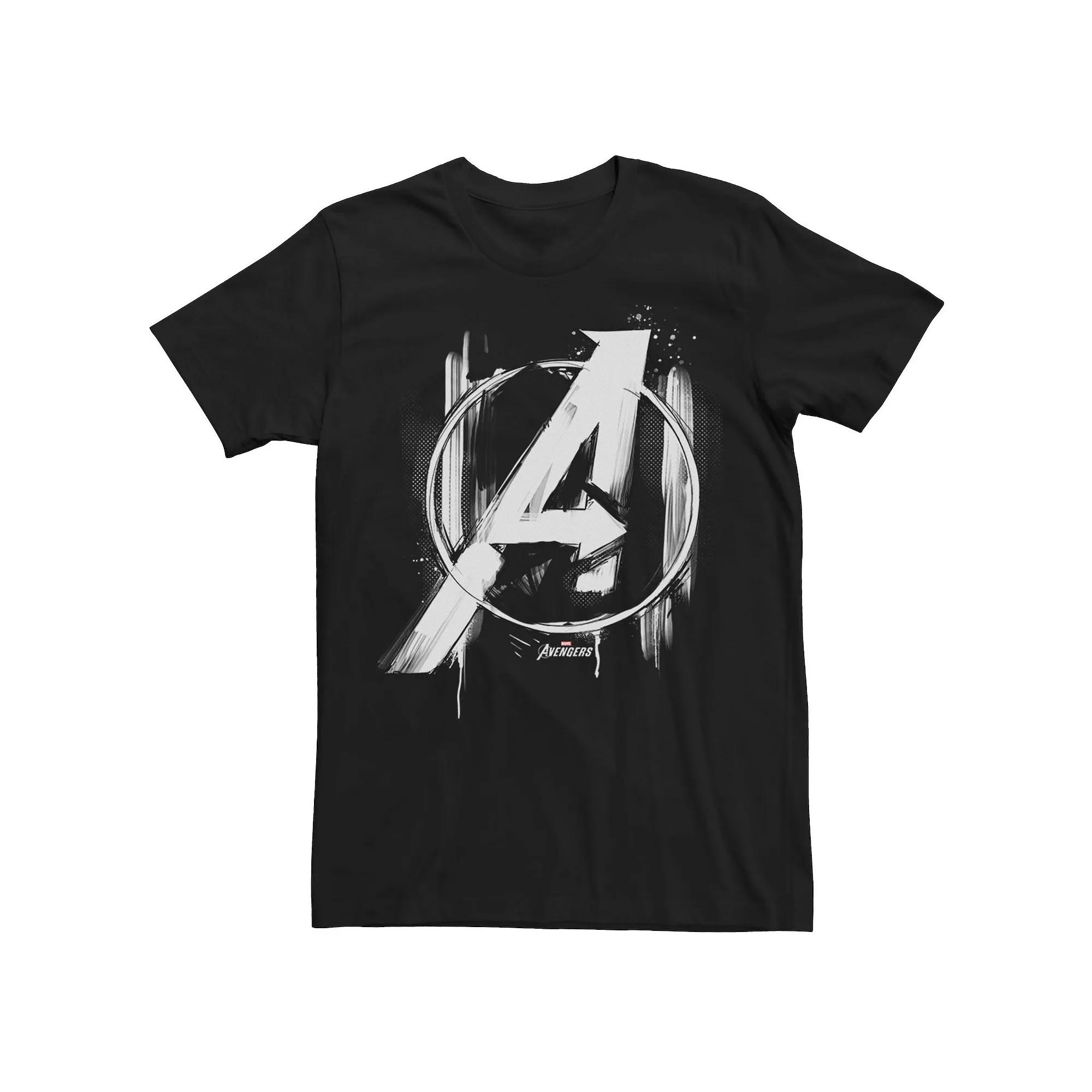 Men's Marvel Painted Avengers Symbol Tee,  Product Image