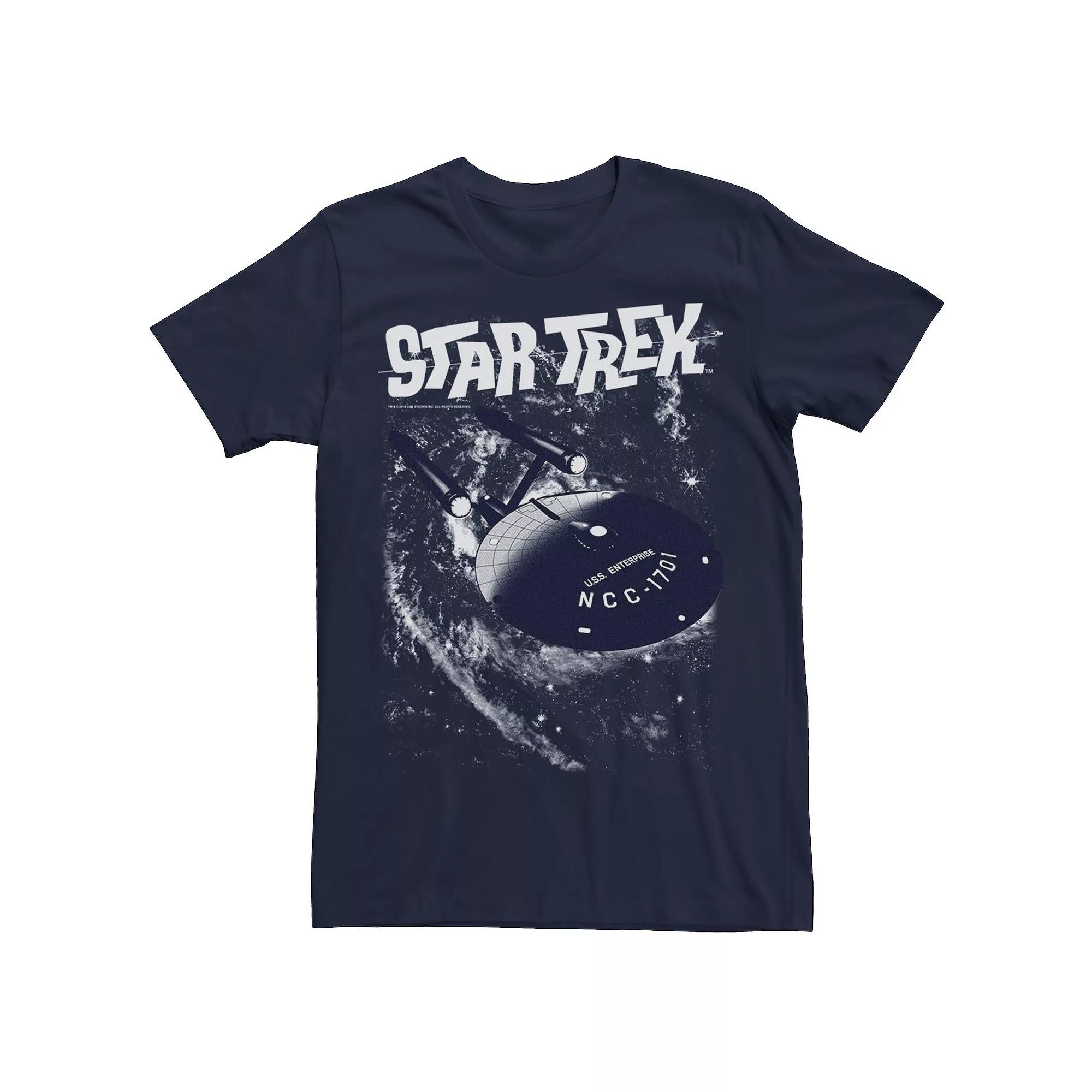 Men's Star Trek Original Series Enterprise Galaxy Tee,  Product Image