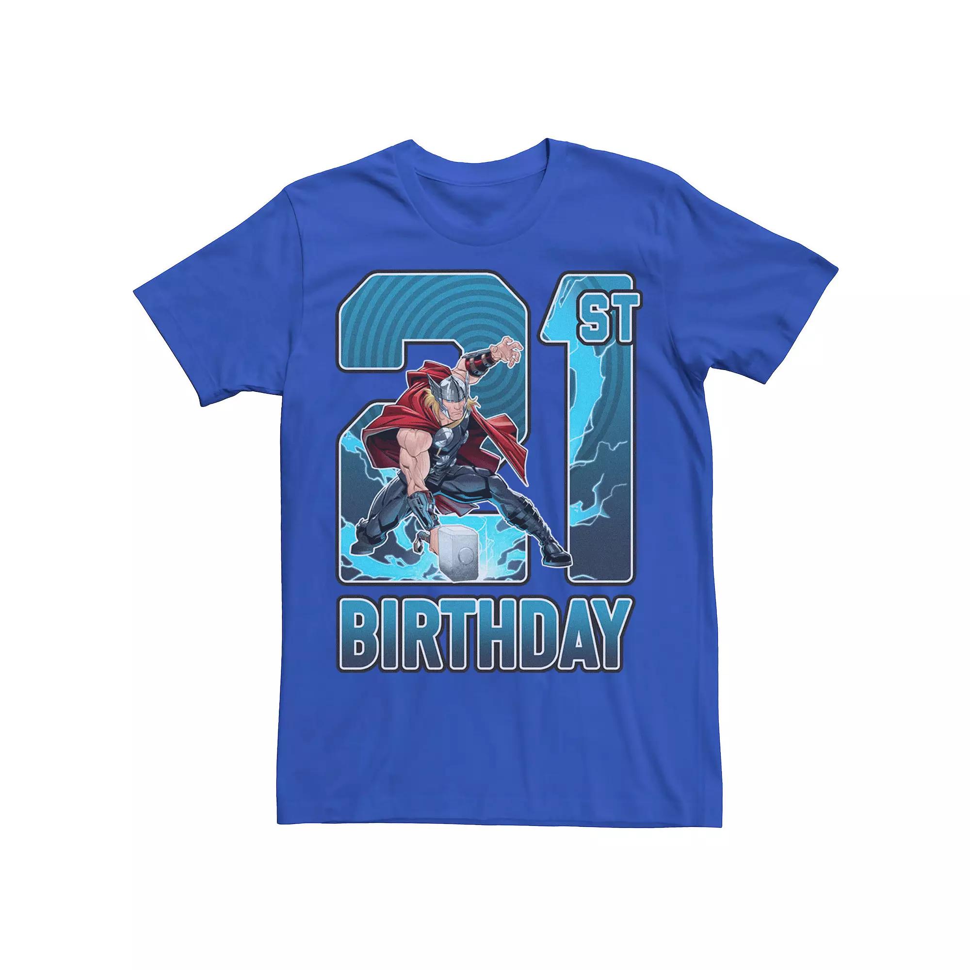 Men's Marvel Thor 21st Birthday Tee,  Product Image