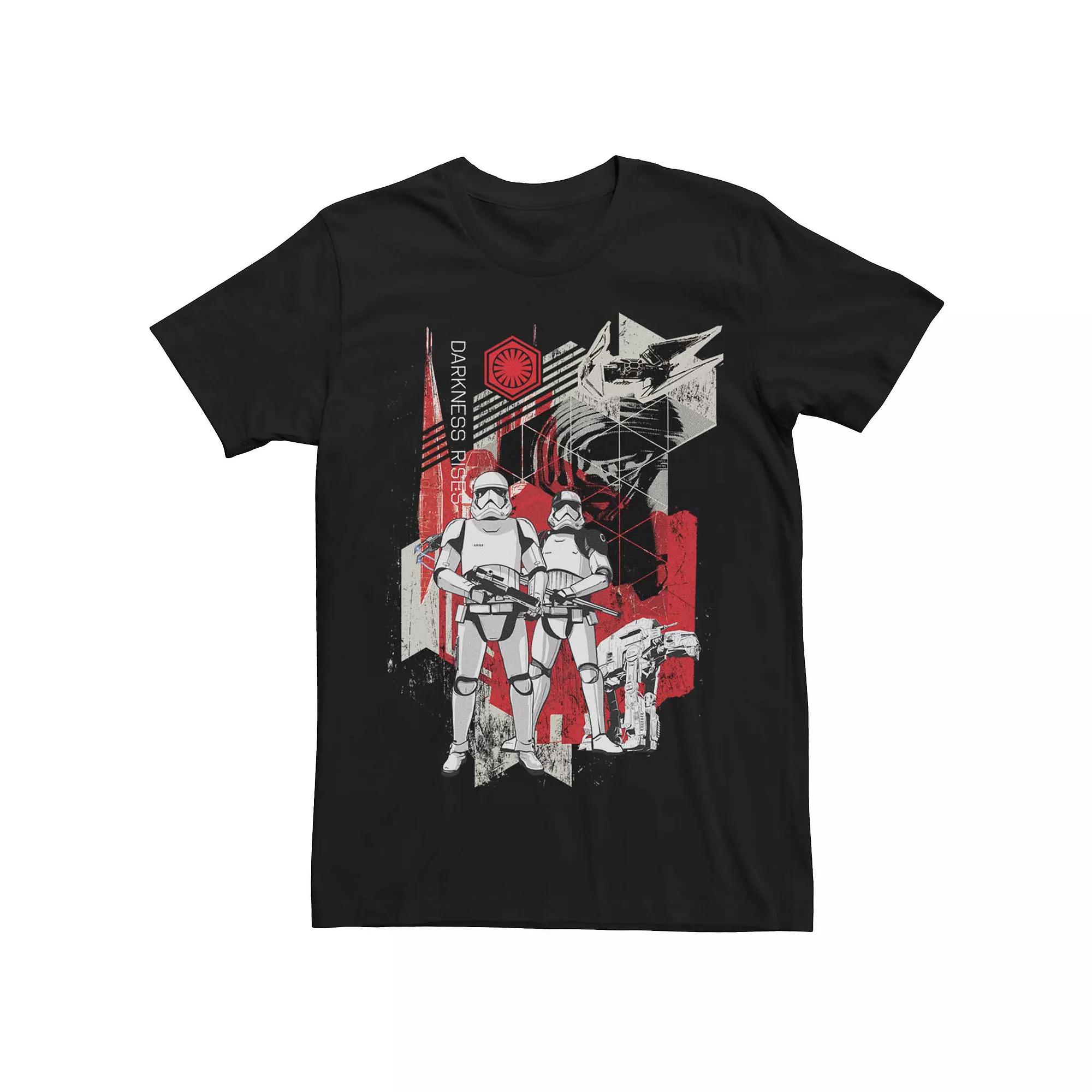 Men's Star Wars First Order Troopers Darkness Rises Poster Tee,  Product Image