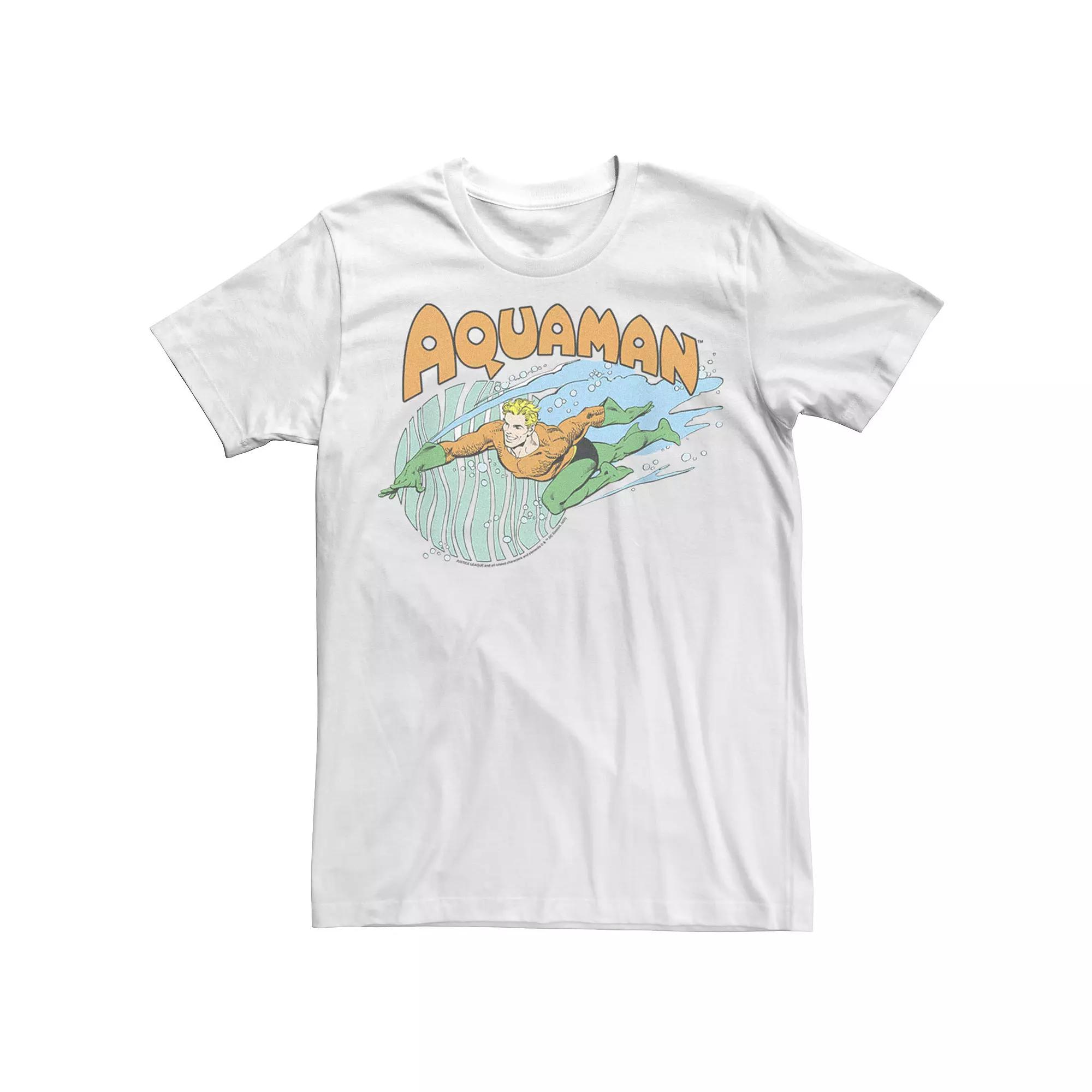 Juniors' Justice League Aqua Man Aqua Splash Tank Top, Girl's,  Product Image