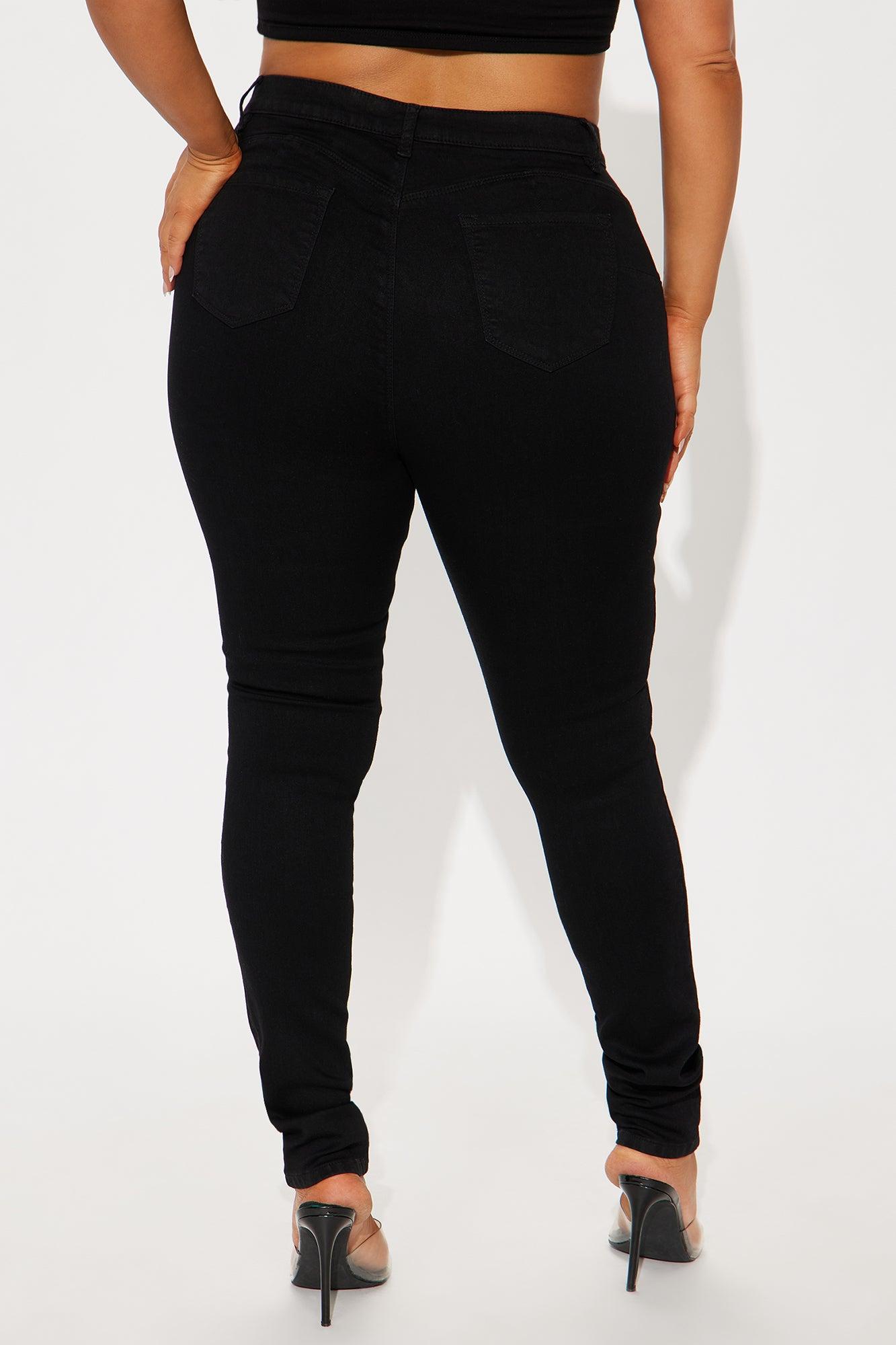 Tall Classic Beauty Booty Lifter Skinny Jeans - Black Female Product Image