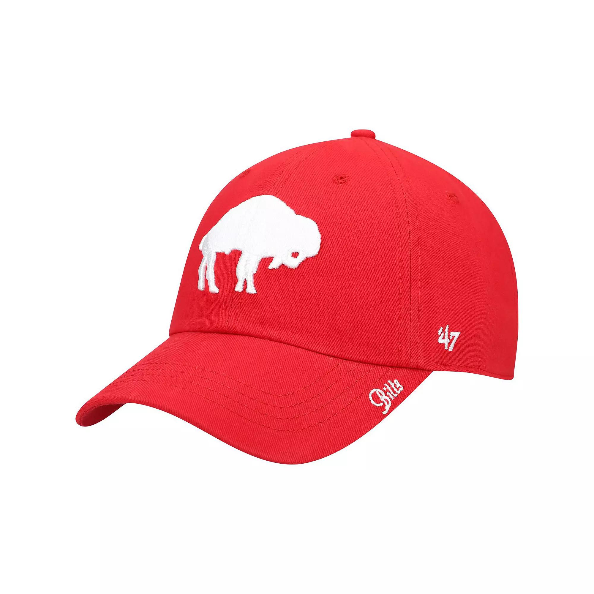 Women's '47 Red Buffalo Bills Miata Clean Up Legacy Adjustable Hat Product Image