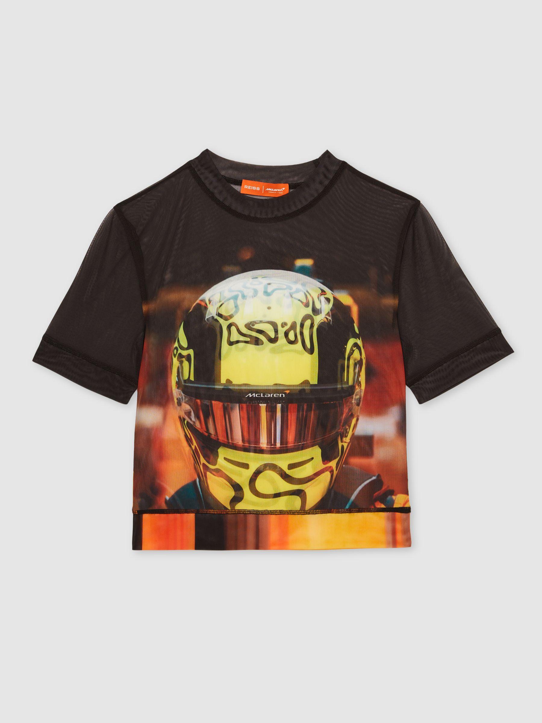 McLaren F1 Team Lando Print Mesh Top in Black Product Image