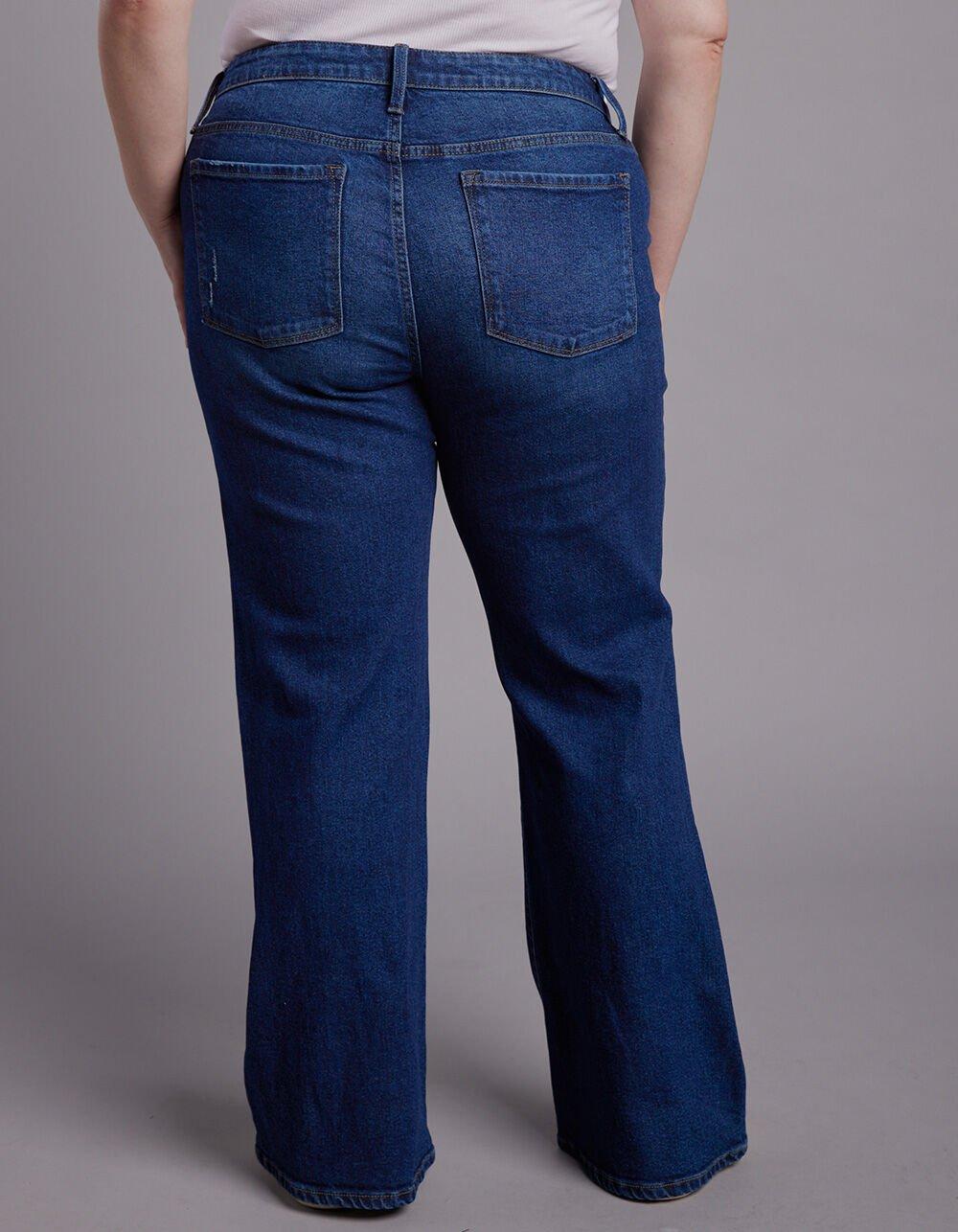 RSQ Womens Low Rise Flare Jeans - MEDIUM WASH Product Image