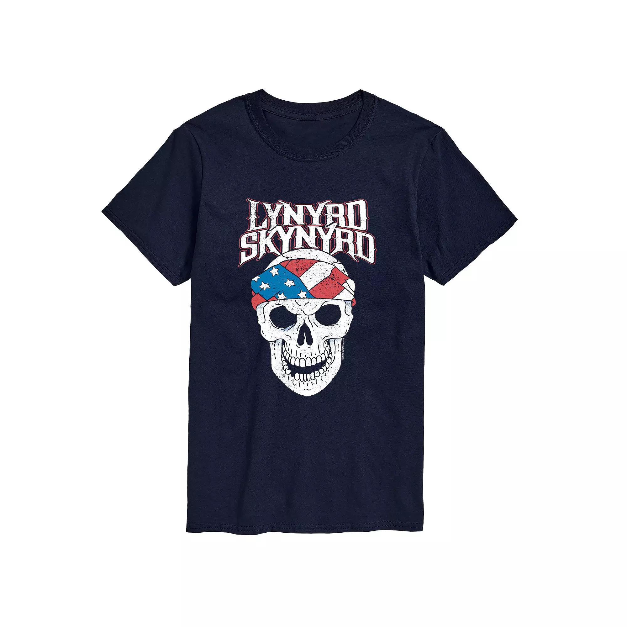 Big & Tall Lynyrd Skynyrd Skull American Flag Graphic Tee, Men's,  Product Image