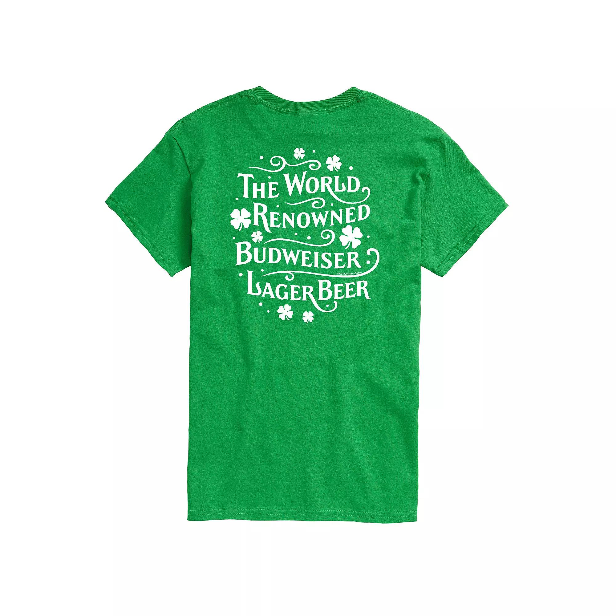 Big & Tall Budweiser World Renowned Clover Graphic Tee, Men's,  Product Image