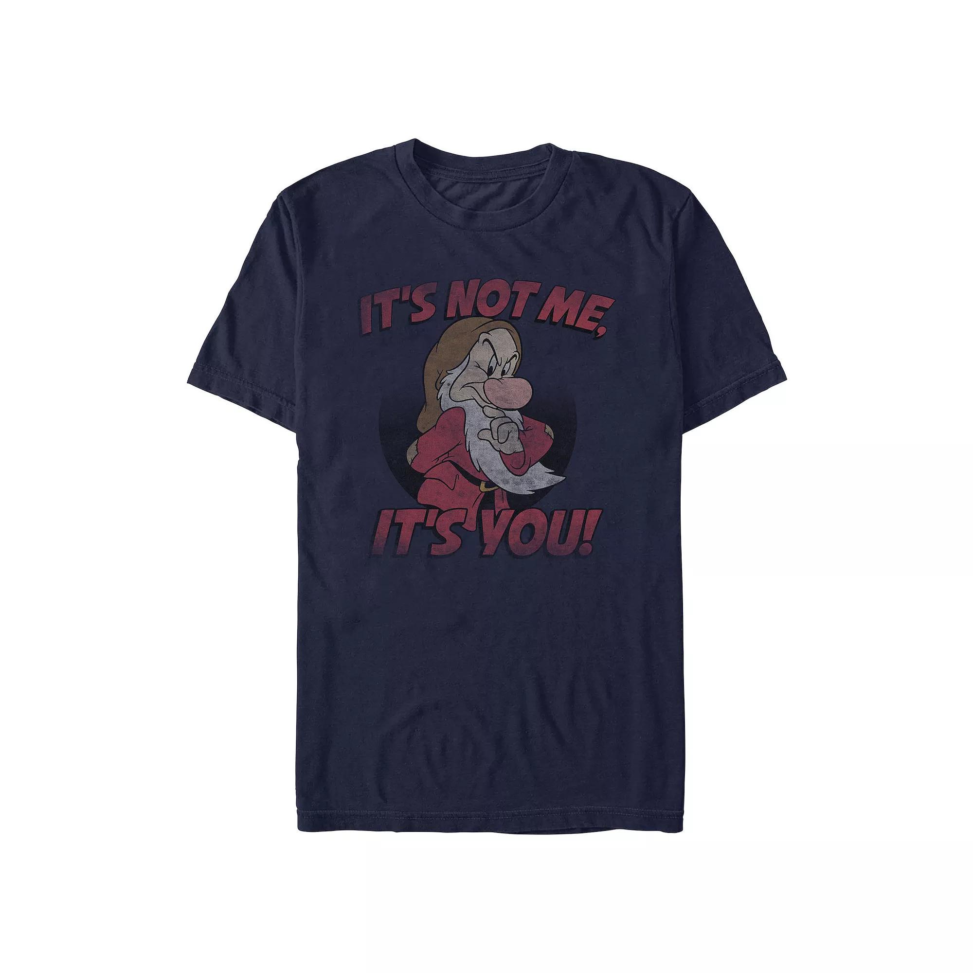 Disney's Snow White And The Seven Dwarfs It's No Me It's You Men's Graphic Tee,  Product Image