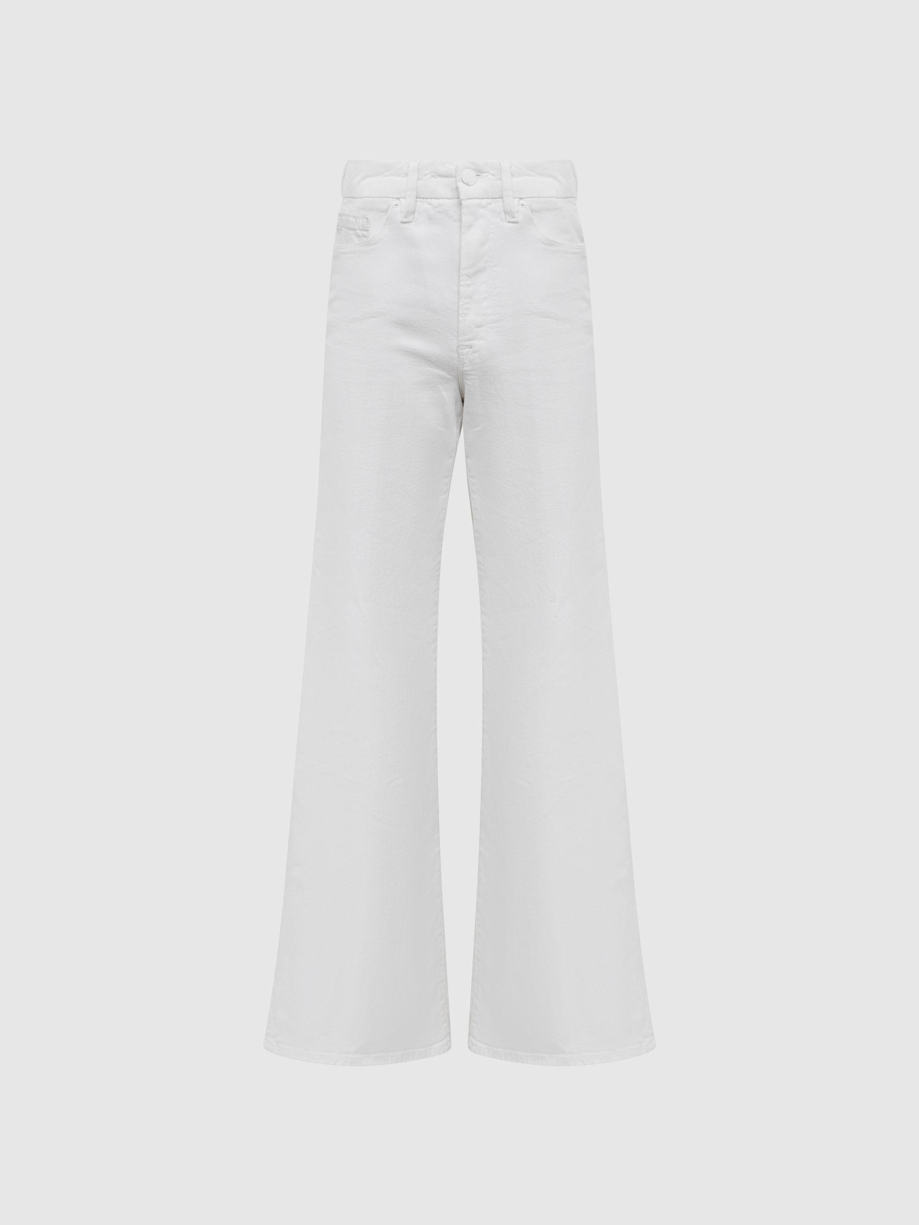 Good American Palazzo Jeans in White Product Image