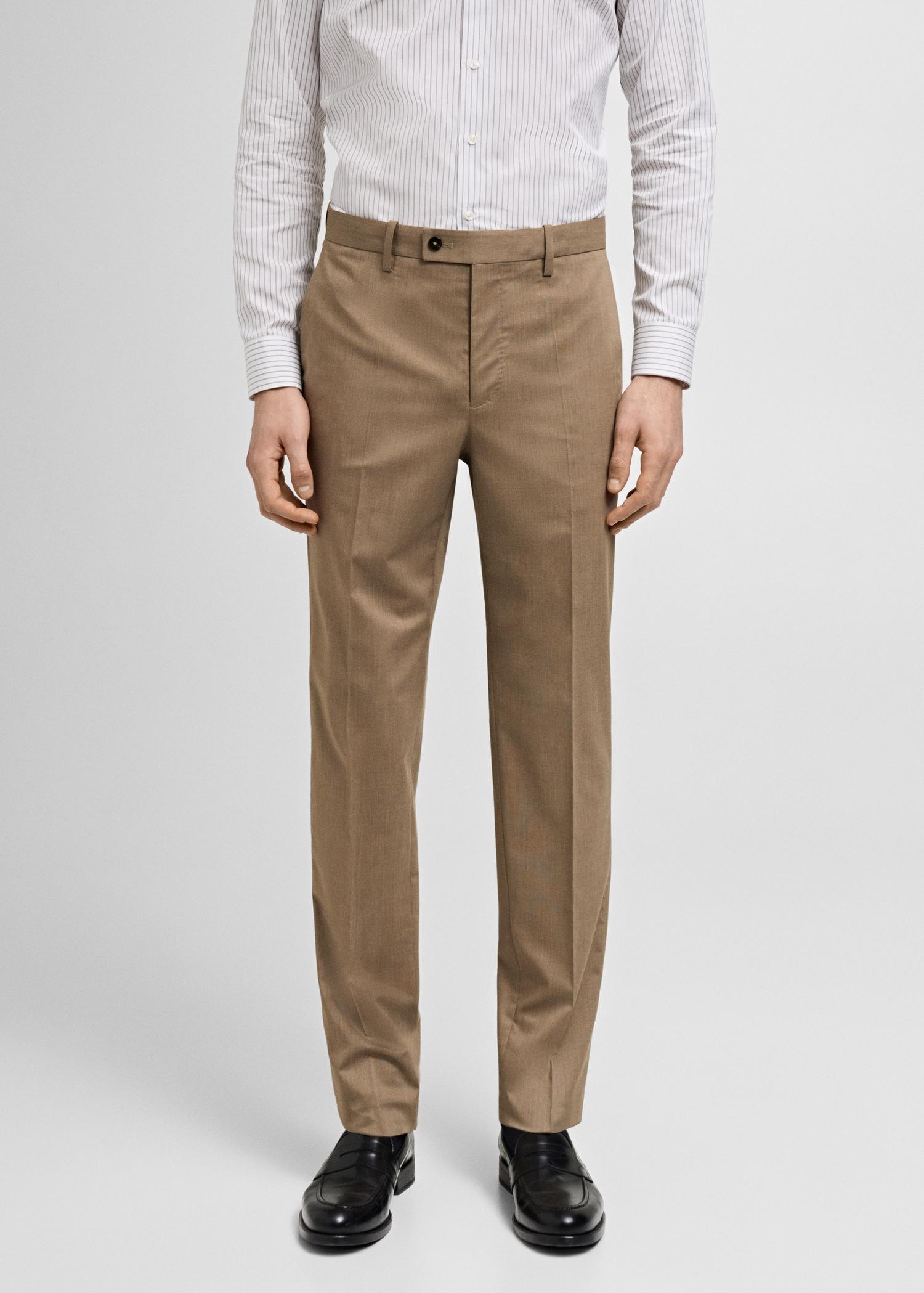 Monaco slim-fit suit pants - Men | MANGO USA Product Image