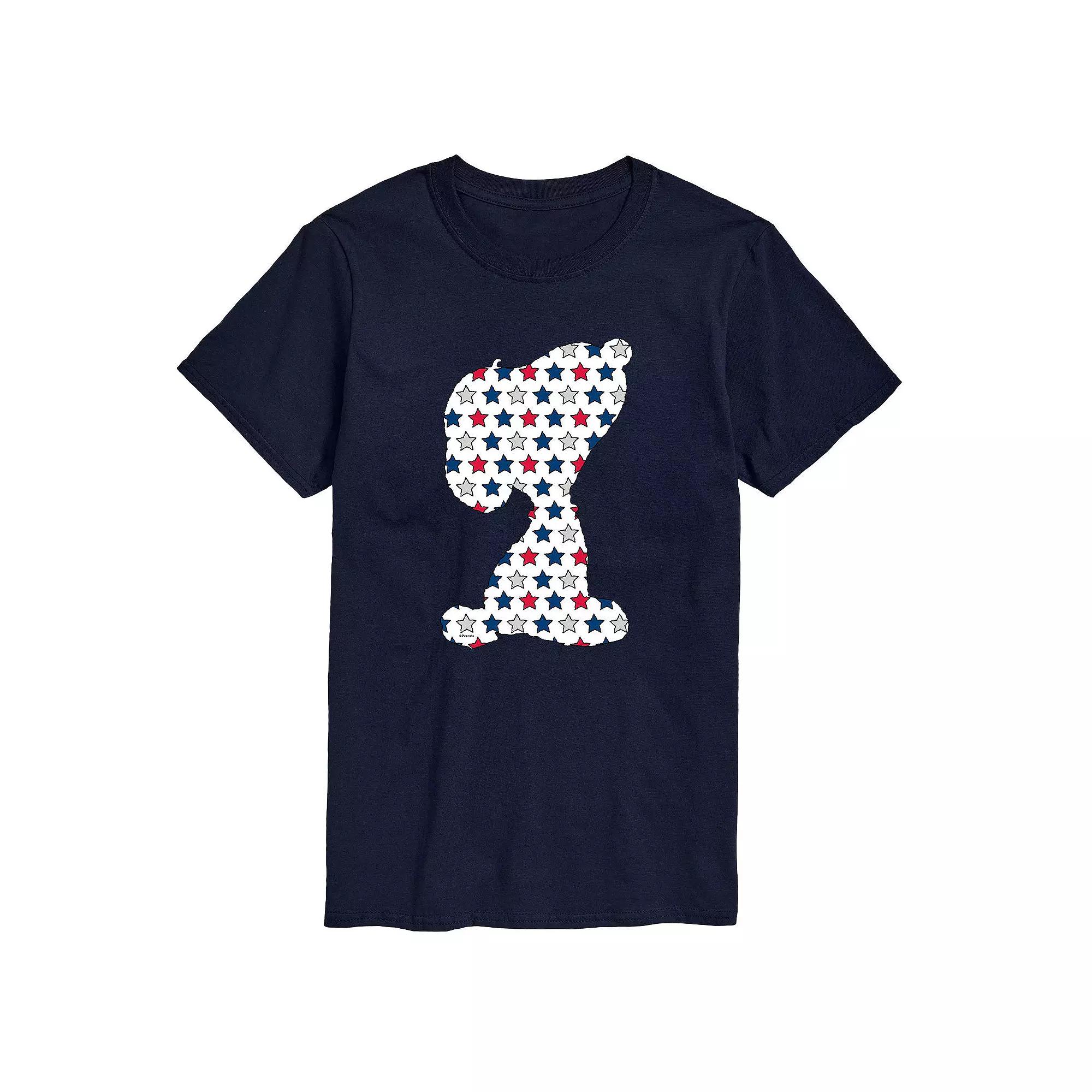 Men's Peanuts Snoopy USA Stars Tee,  Product Image