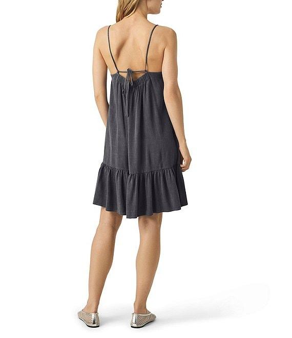 Splendid Gisele Linen Blend Knit Scoop Neck Sleeveless A-Line Mini Dress Product Image