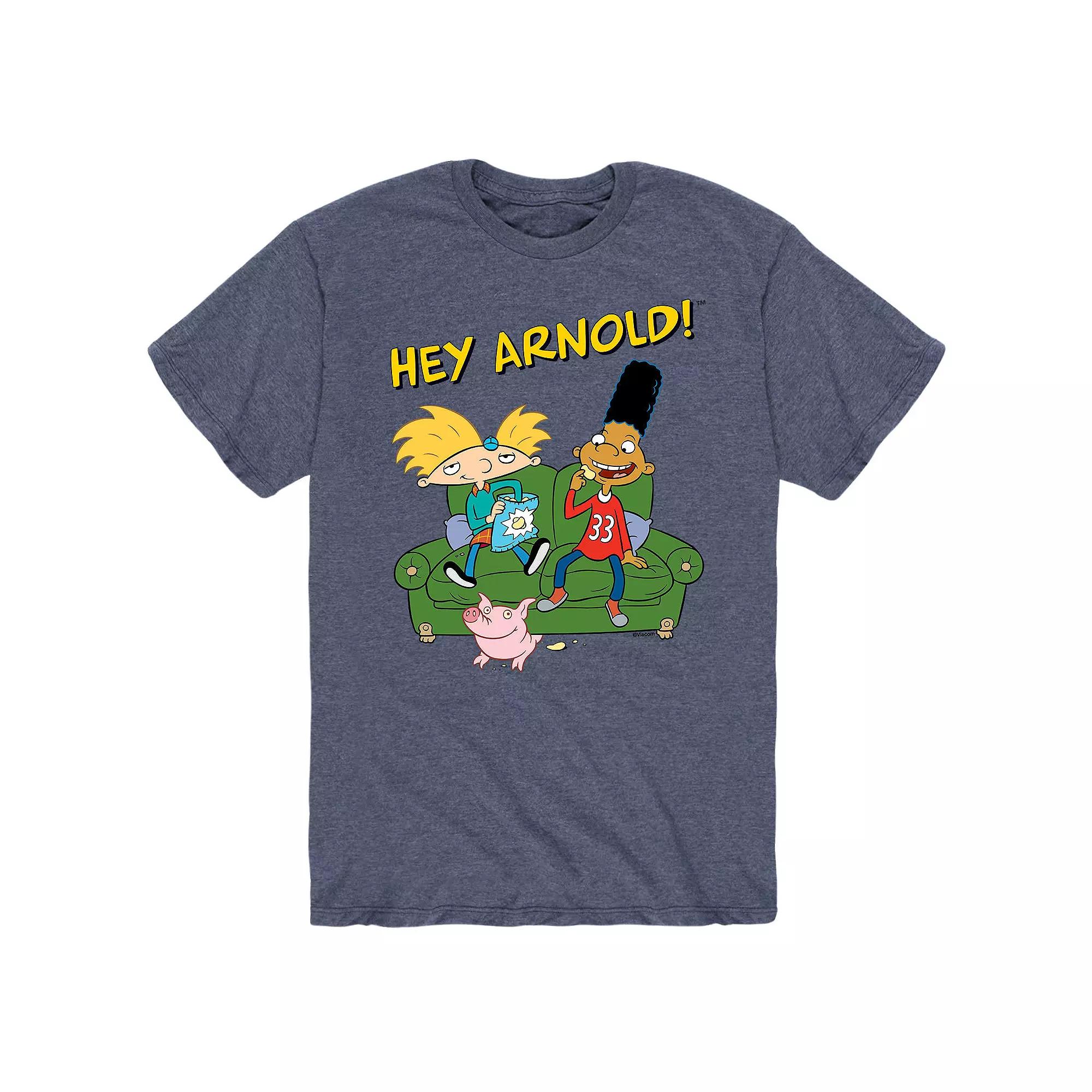 Big & Tall Hey Arnold! Gerald And Arnold On The Couch Graphic Tee, Men's,  Product Image